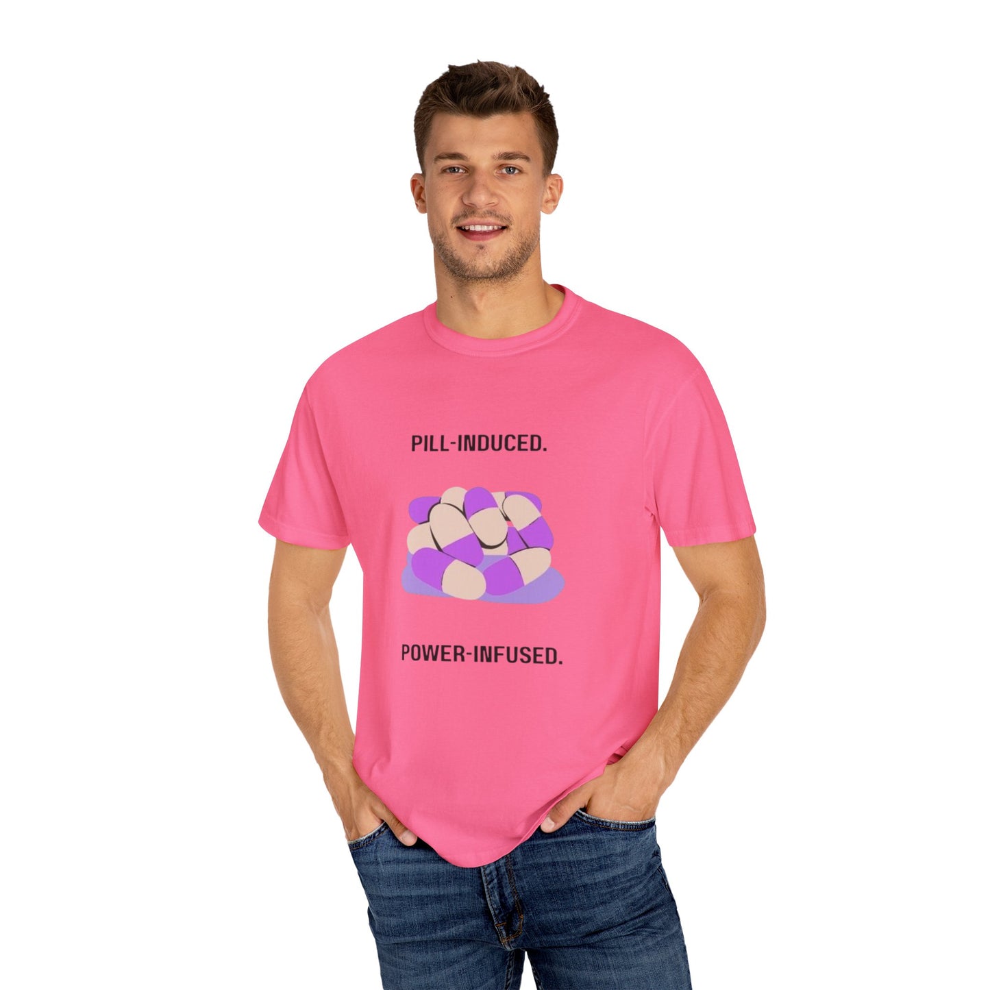 Lupus Awareness, Pill Induced, Unisex Garment-Dyed T-shirt
