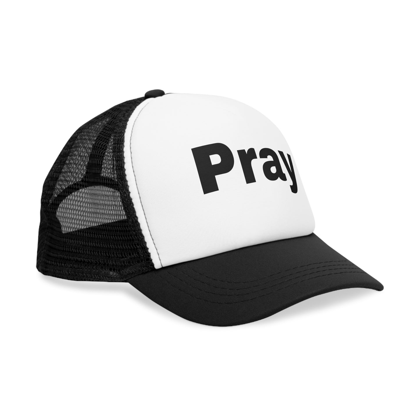 Inspirational Mesh Cap for Daily Motivation | Pray Trucker Hat, Faith-Based Gift, Outdoor Style, Casual Wear, Religious Apparel