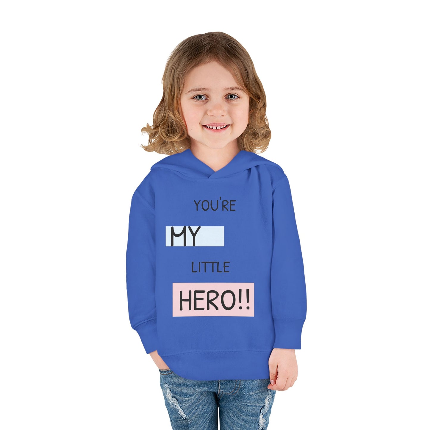 Toddler Hero Hoodie, Cute Kids Pullover, Fleece Hoodie for Boys and Girls, Kids Gift for Birthdays, Toddler Fashion