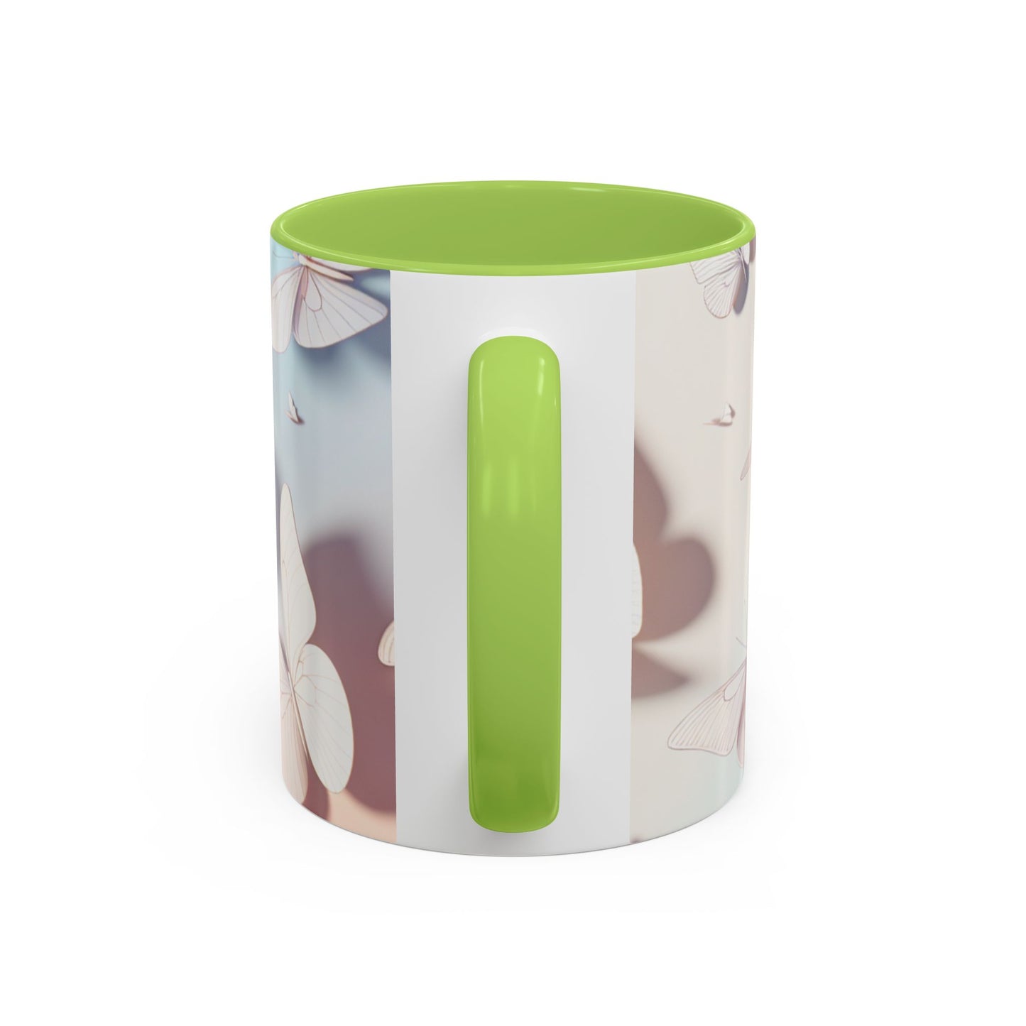 Elegant Butterfly Accent Coffee Mug, Floral Gift, Home Decor, Butterfly Design, Perfect for Birthdays, Nature Lovers