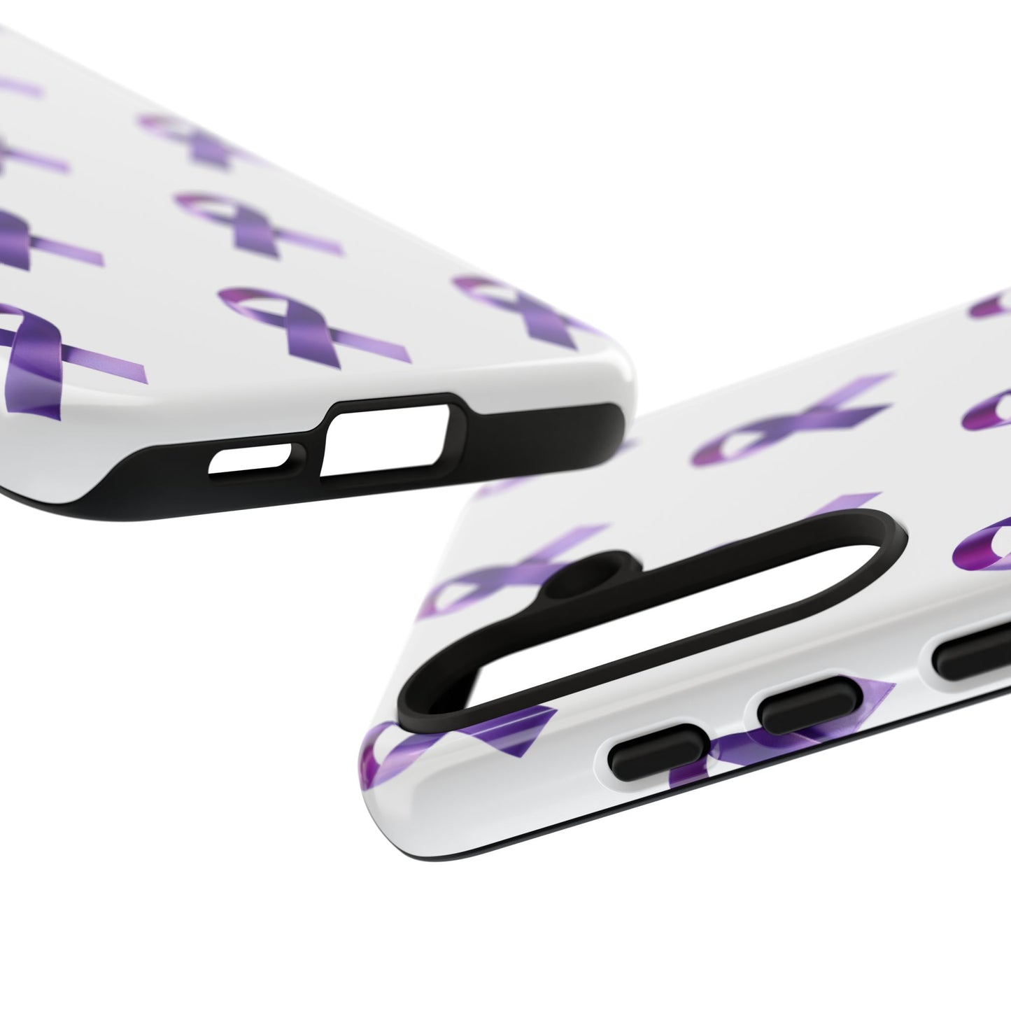 Purple Ribbon Phone Case, Tough Cases for Cancer Awareness, Gift for Loved Ones, Supportive Phone Cover, Awareness Merchandise