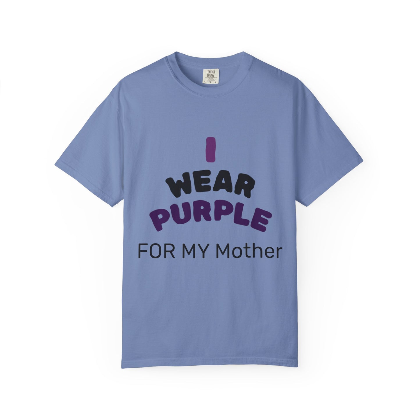 For Mom Purple T-Shirt for Awareness, Gift for Mom, Family Reunion, Cancer Support Apparel, Comfortable Casual Wear