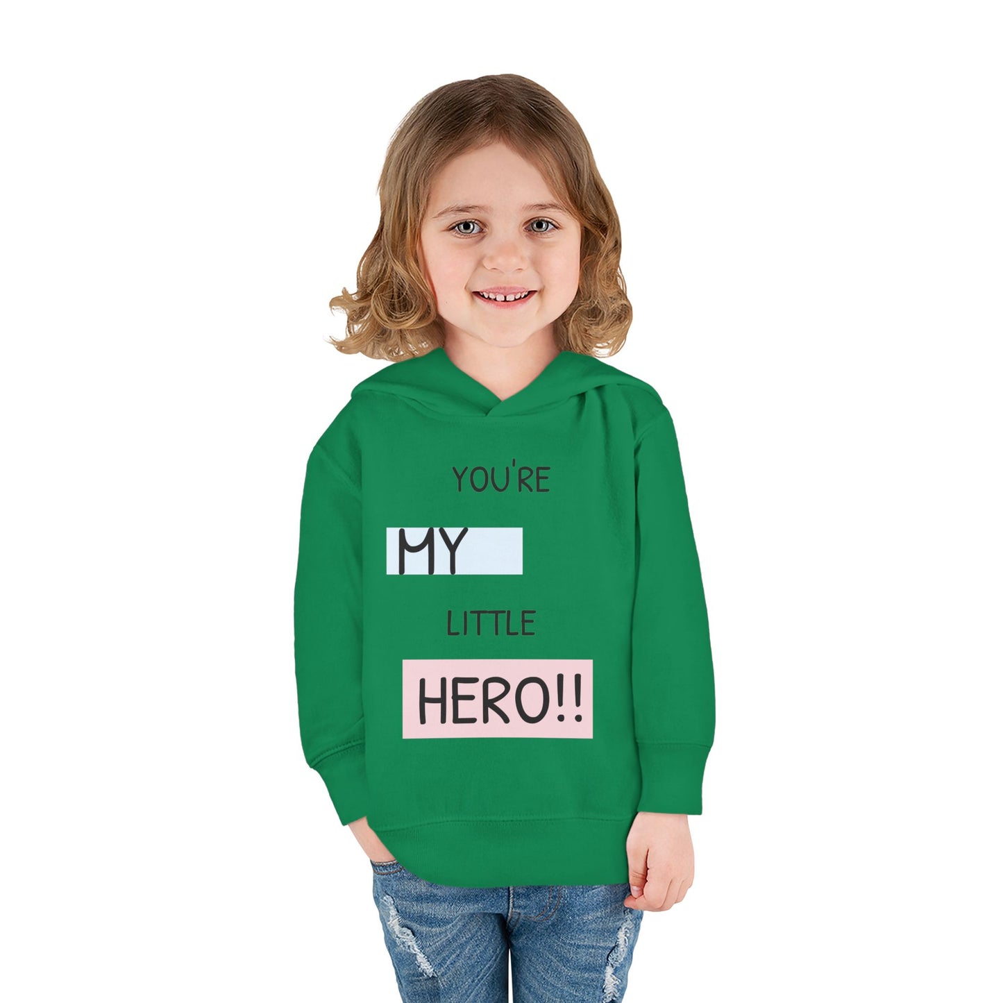 Toddler Hero Hoodie, Cute Kids Pullover, Fleece Hoodie for Boys and Girls, Kids Gift for Birthdays, Toddler Fashion