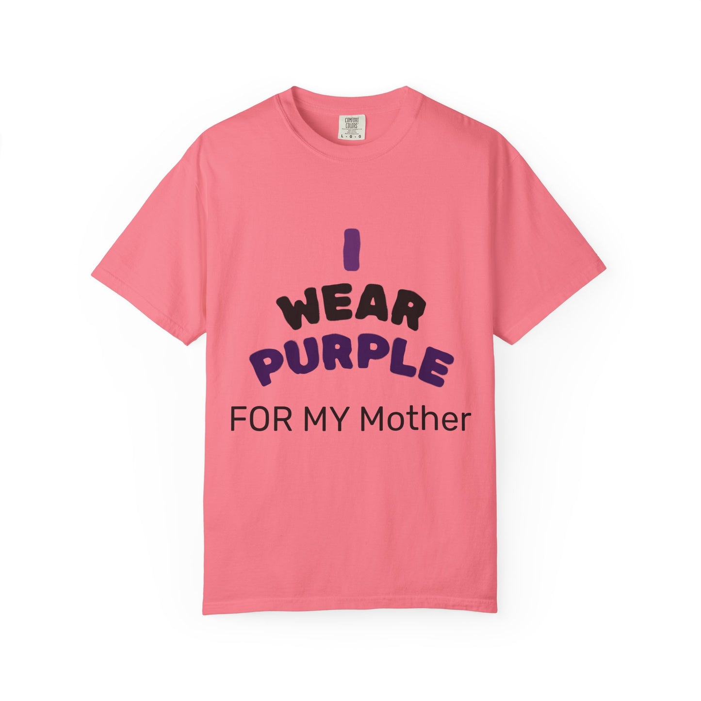 For Mom Purple T-Shirt for Awareness, Gift for Mom, Family Reunion, Cancer Support Apparel, Comfortable Casual Wear