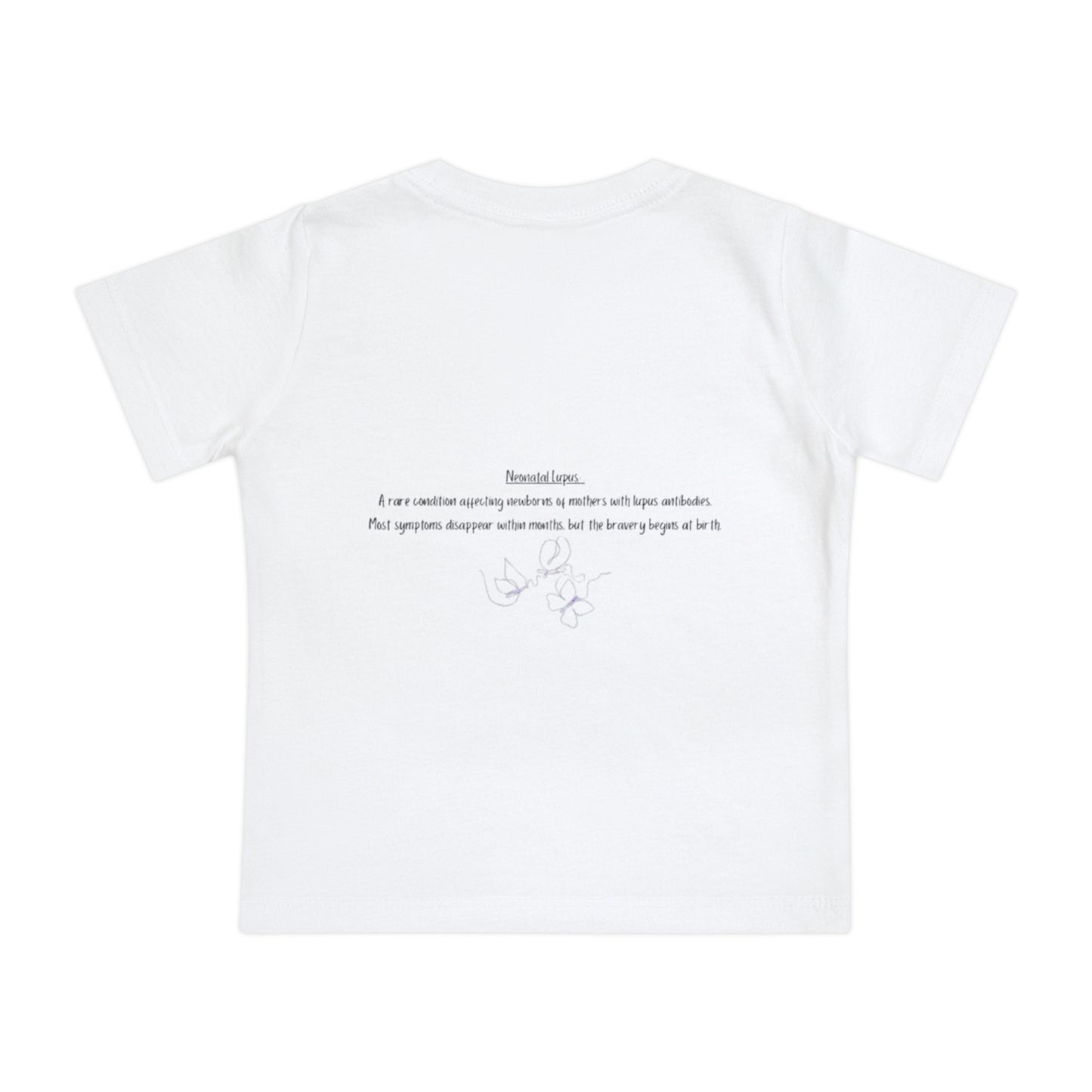 Adorable Baby Tee with Motherly Neonatal Lupus Design, Perfect for Newborn Gifts, Birthday Celebrations, Baby Showers, Casual Outings, Everyday Wear