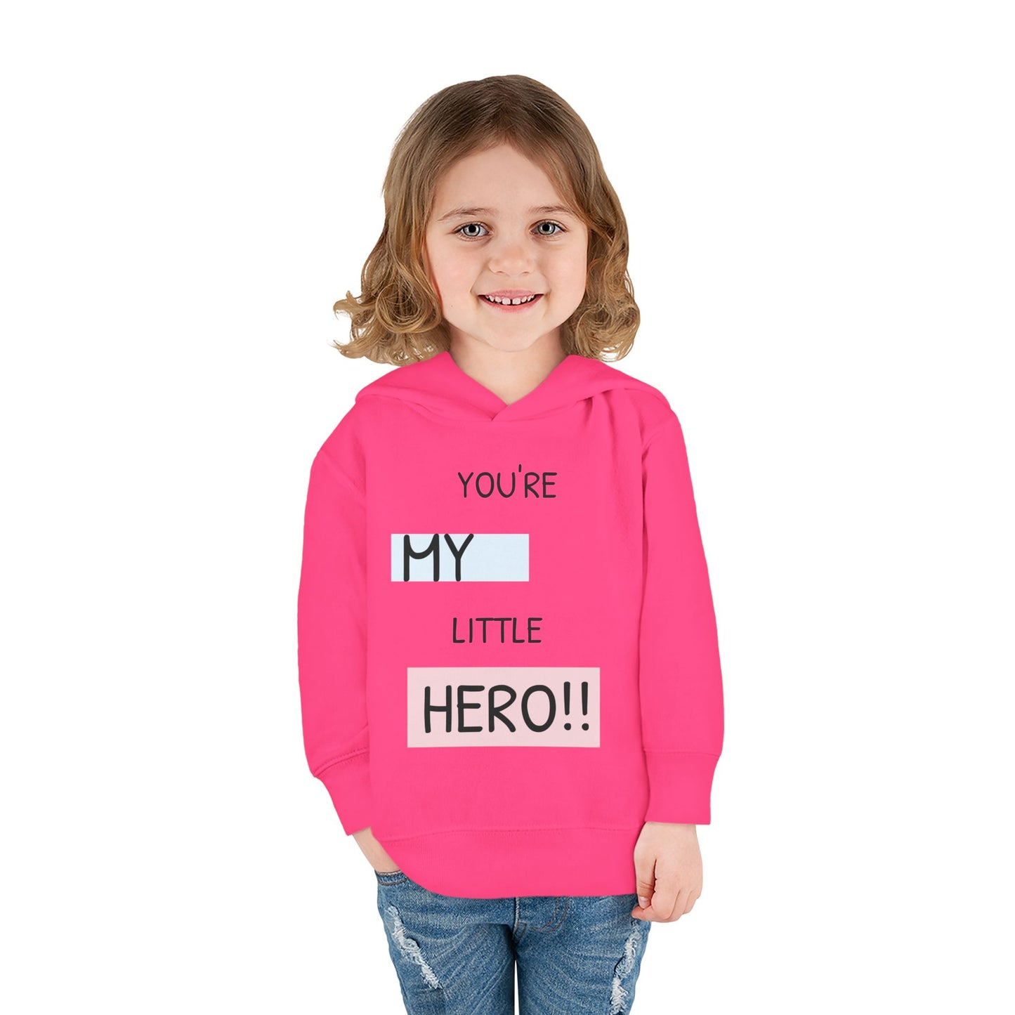 Toddler Hero Hoodie, Cute Kids Pullover, Fleece Hoodie for Boys and Girls, Kids Gift for Birthdays, Toddler Fashion