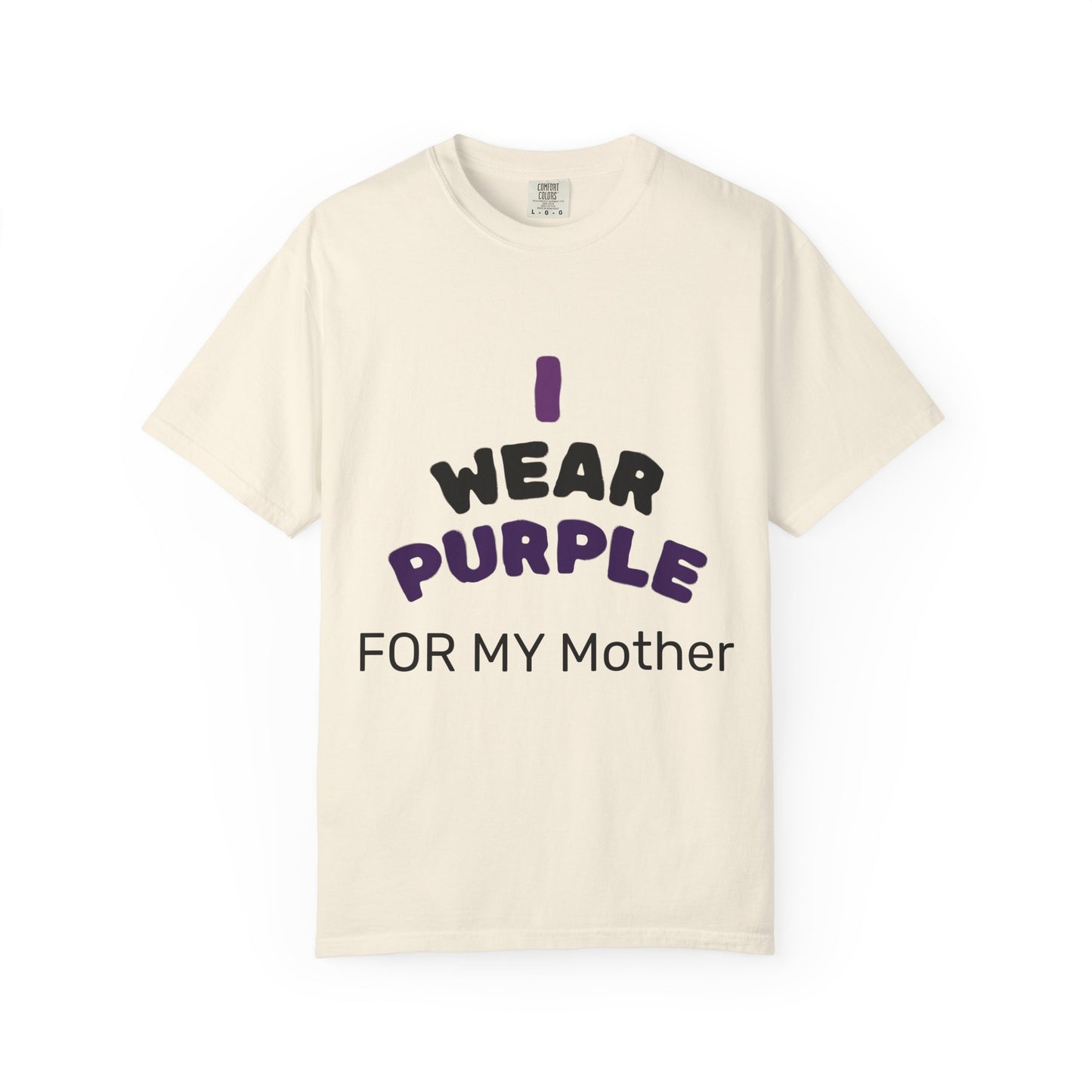 For Mom Purple T-Shirt for Awareness, Gift for Mom, Family Reunion, Cancer Support Apparel, Comfortable Casual Wear