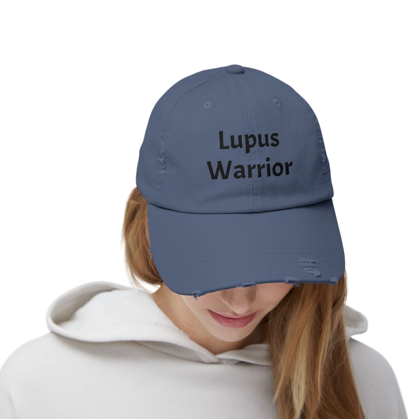 Unisex Distressed Cap for Lupus Warriors, Inspirational Hat for Awareness Events, Gift for Patients, Support Cap, Casual Accessory