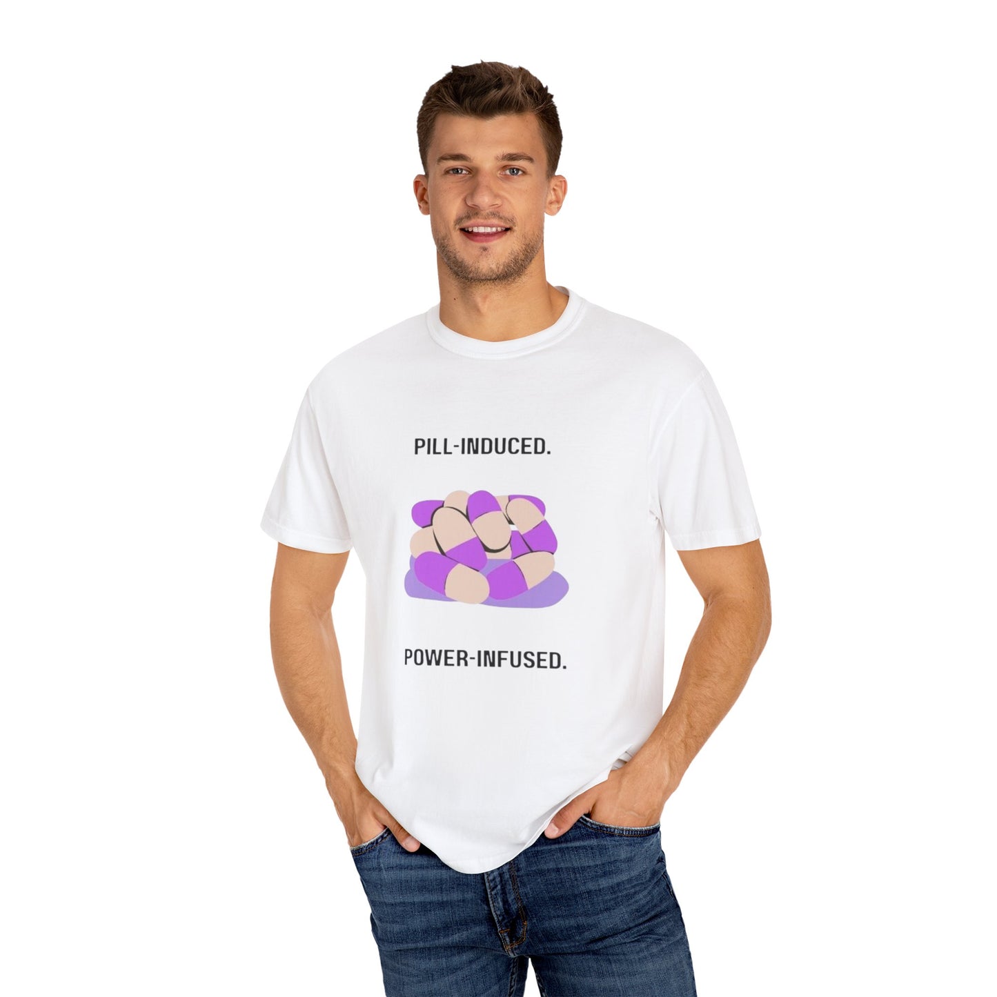 Lupus Awareness, Pill Induced, Unisex Garment-Dyed T-shirt