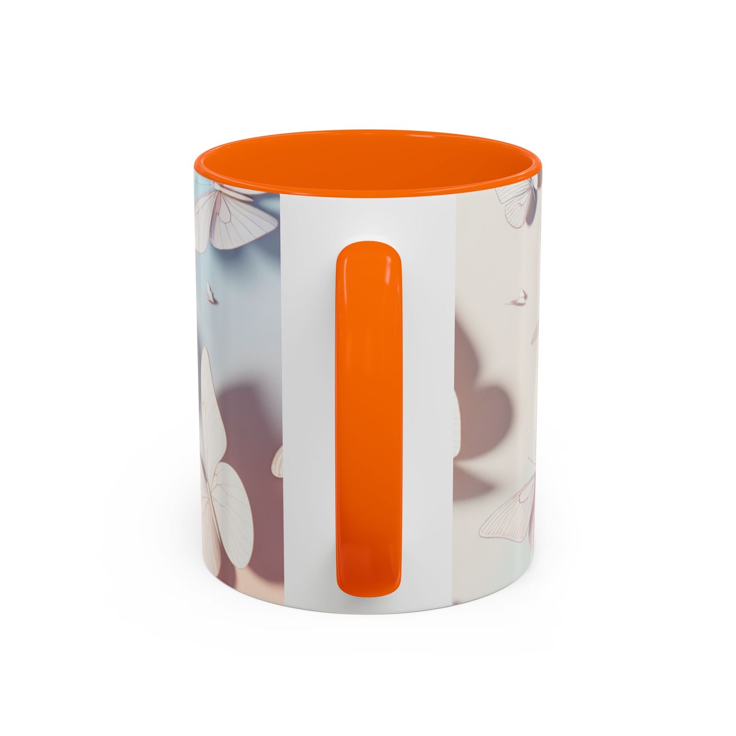 Elegant Butterfly Accent Coffee Mug, Floral Gift, Home Decor, Butterfly Design, Perfect for Birthdays, Nature Lovers