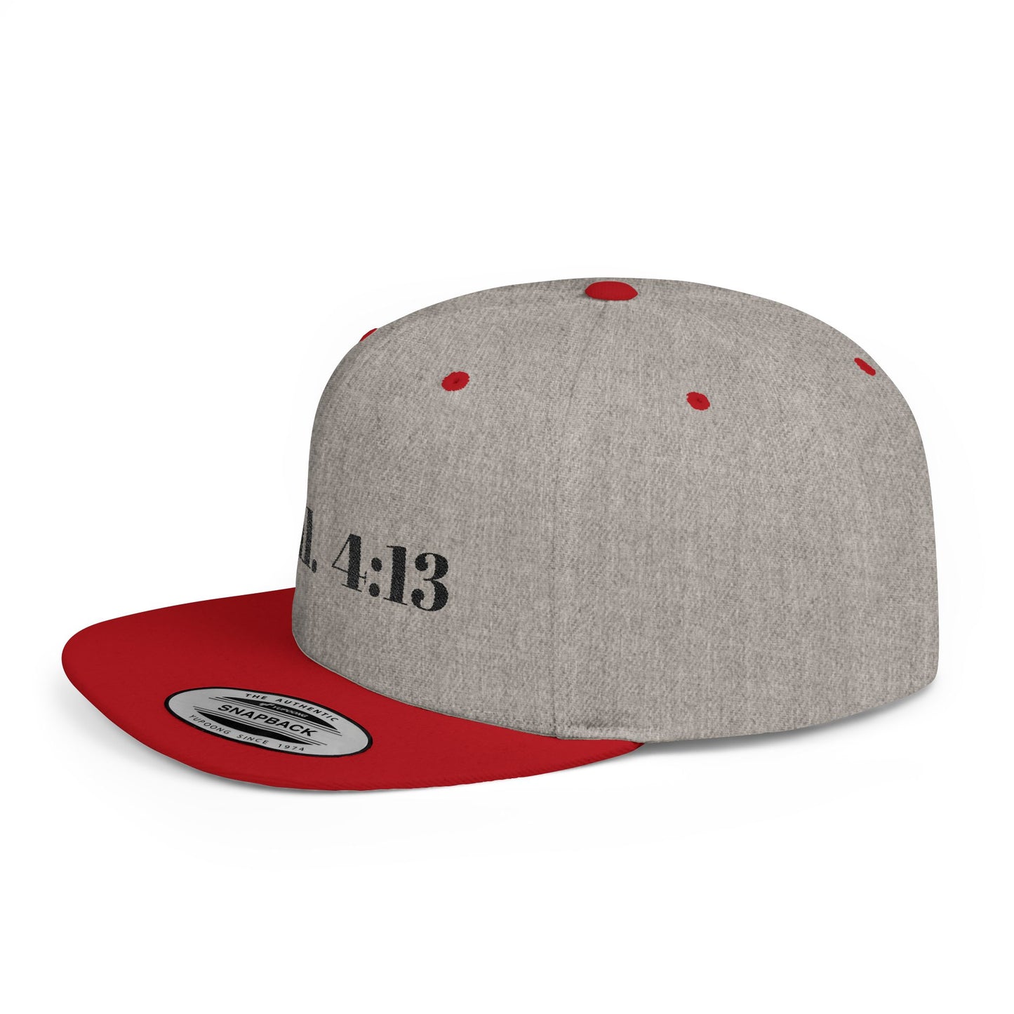 Phil. 4:13 Inspirational Flat Bill Snapback Hat, Motivational Cap for Men, Women, Sports Enthusiasts, Perfect Gift, Everyday Wear
