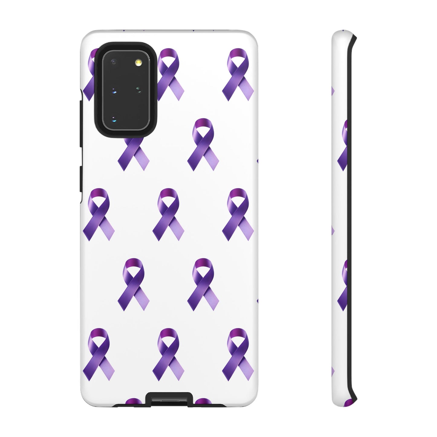 Purple Ribbon Phone Case, Tough Cases for Cancer Awareness, Gift for Loved Ones, Supportive Phone Cover, Awareness Merchandise