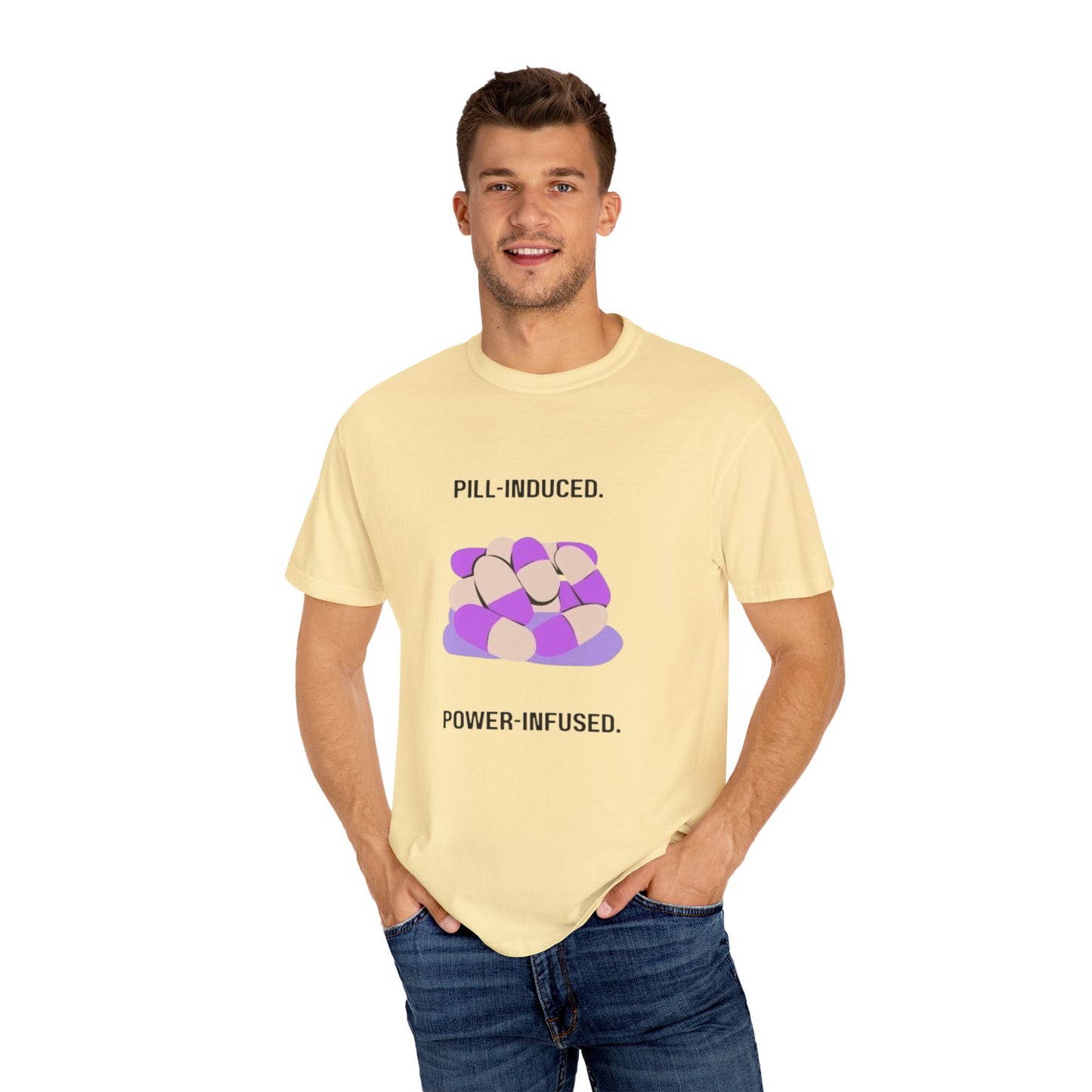 Lupus Awareness, Pill Induced, Unisex Garment-Dyed T-shirt