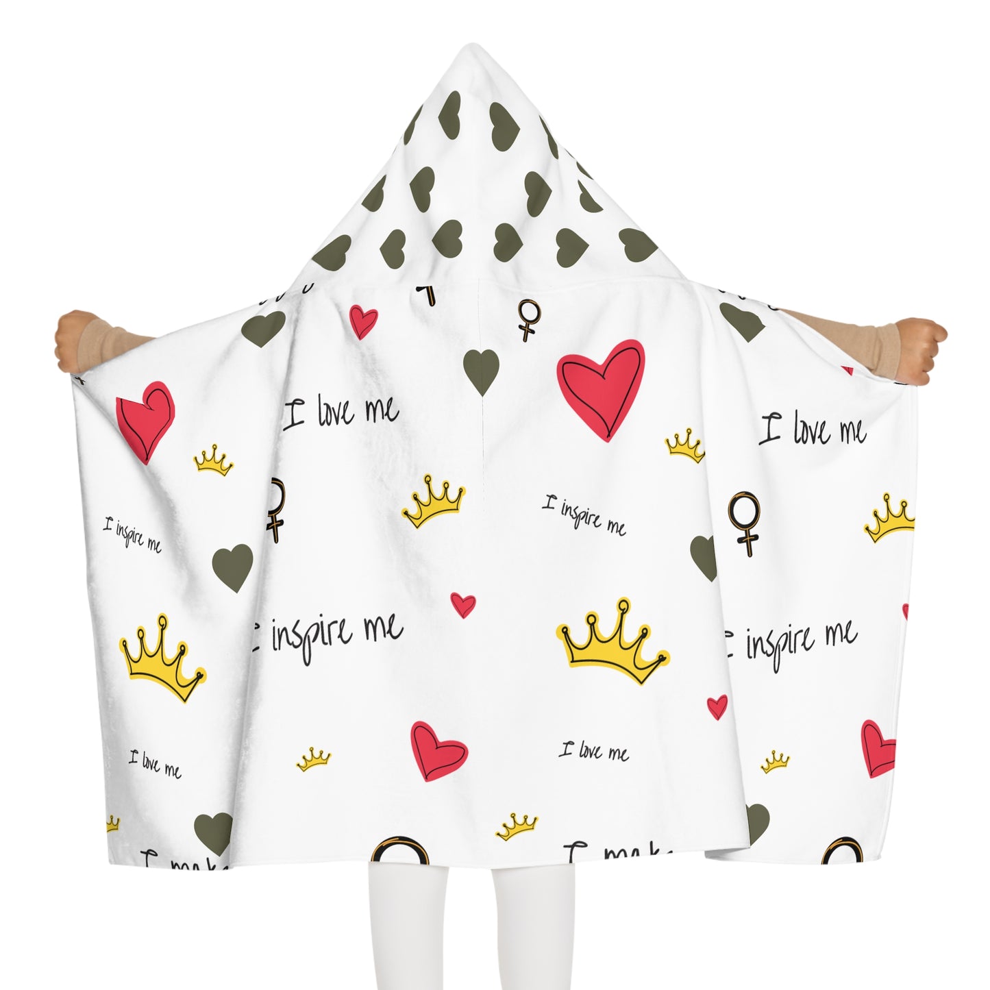 Youth Hooded Towel for Kids, Fun Bath Wrap, Cute Outdoor Swim Cover-Up, Perfect for Pool Days and Beach Trips, Inspiring Design