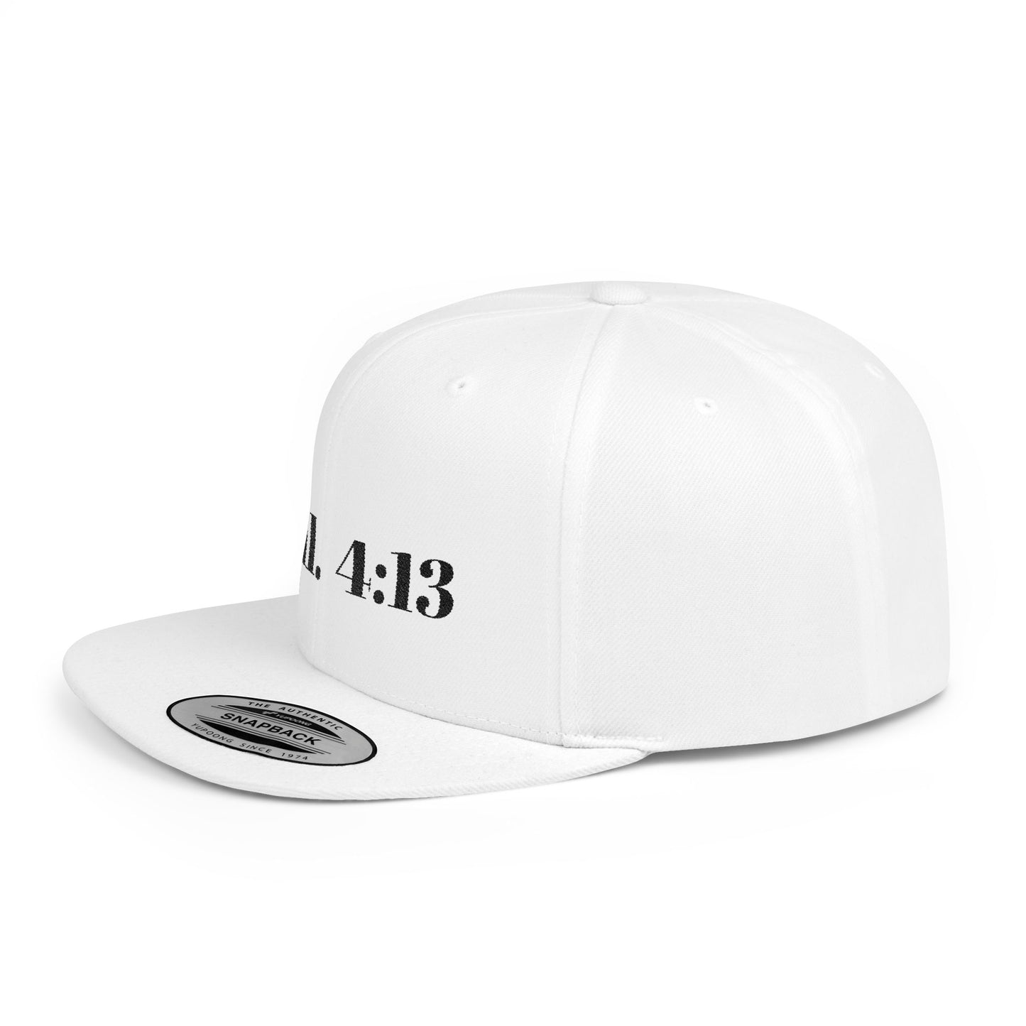 Phil. 4:13 Inspirational Flat Bill Snapback Hat, Motivational Cap for Men, Women, Sports Enthusiasts, Perfect Gift, Everyday Wear