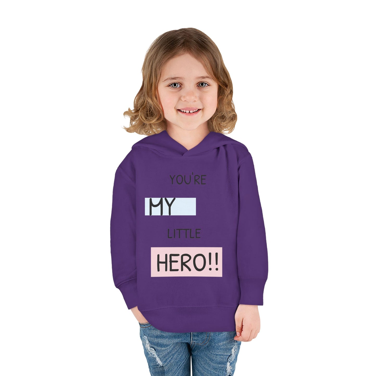 Toddler Hero Hoodie, Cute Kids Pullover, Fleece Hoodie for Boys and Girls, Kids Gift for Birthdays, Toddler Fashion