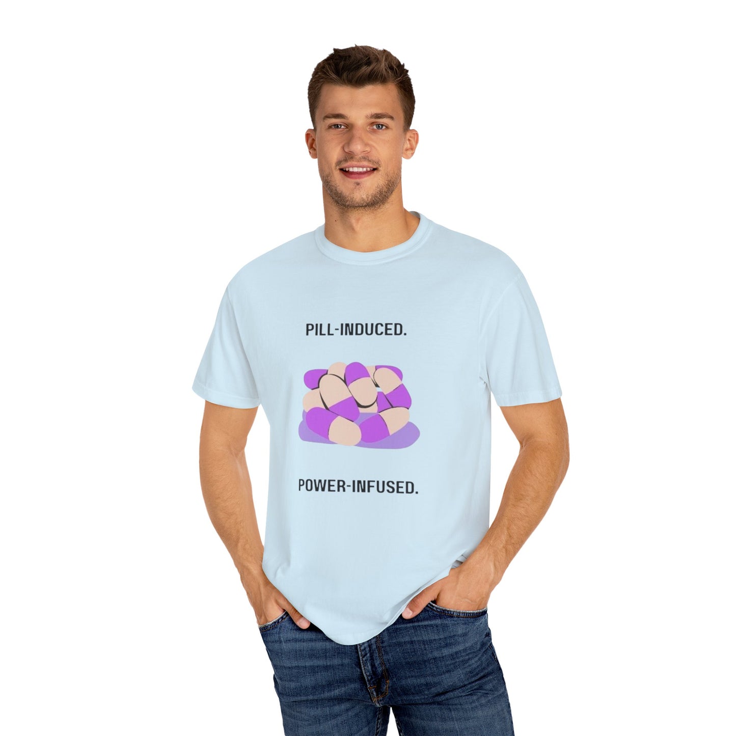 Lupus Awareness, Pill Induced, Unisex Garment-Dyed T-shirt