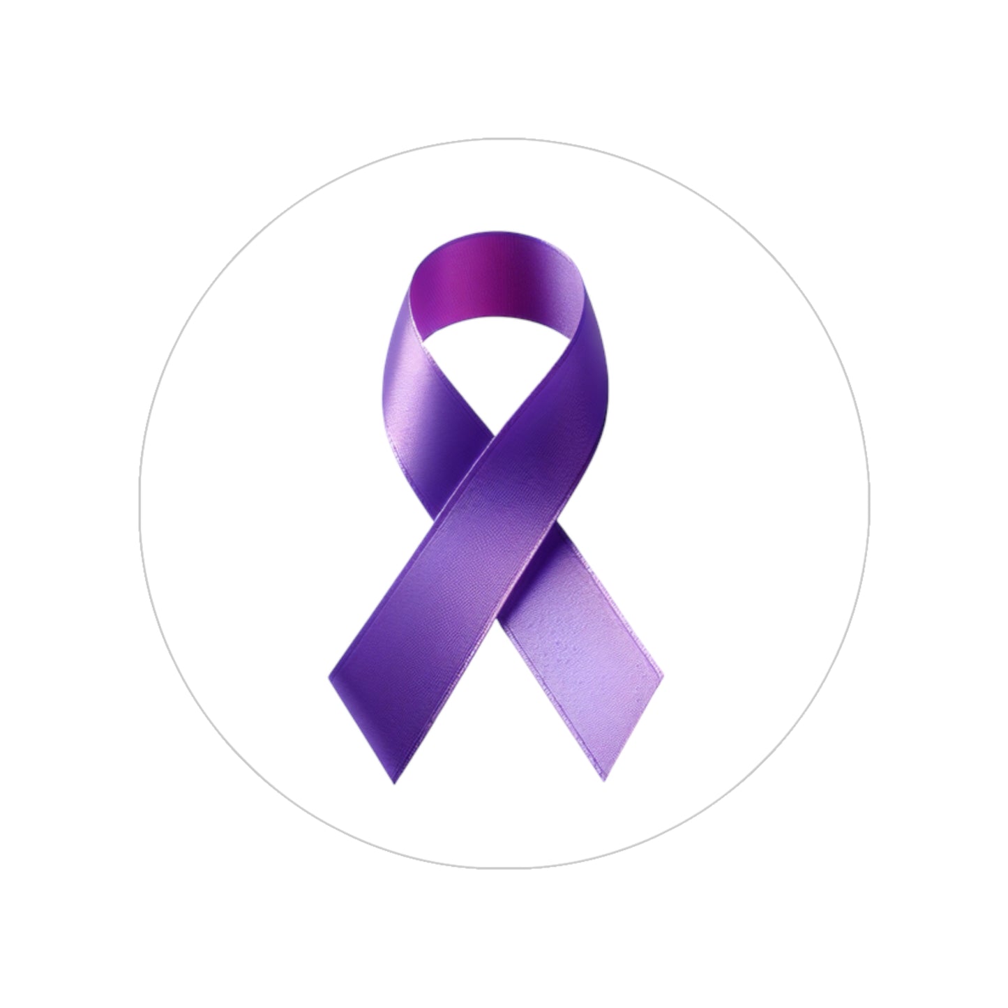 Purple Ribbon Outdoor Sticker, Awareness, Car Decal, Purple Ribbon Sticker, Cancer Awareness, Supportive Stickers, Gift for Advocate