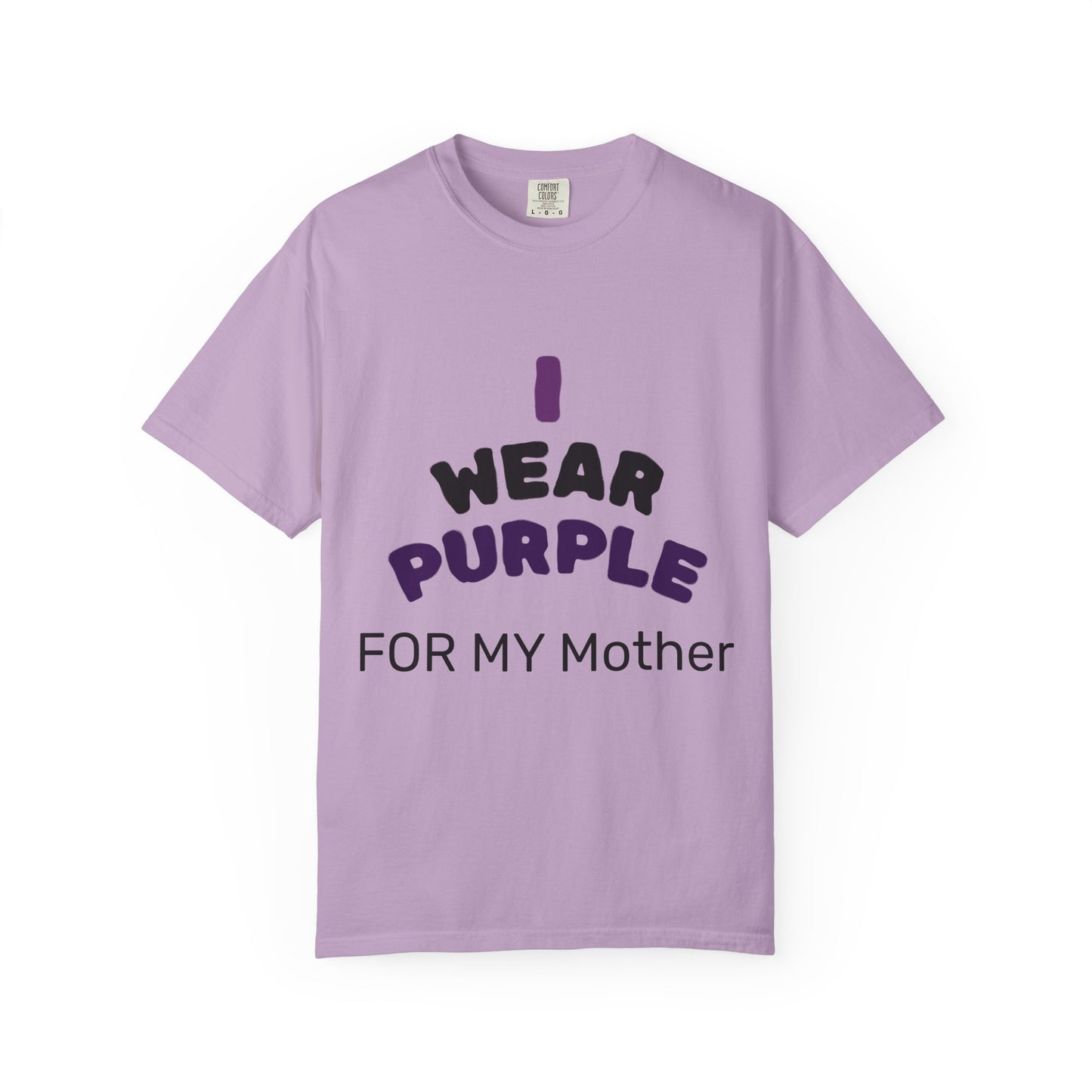 For Mom Purple T-Shirt for Awareness, Gift for Mom, Family Reunion, Cancer Support Apparel, Comfortable Casual Wear