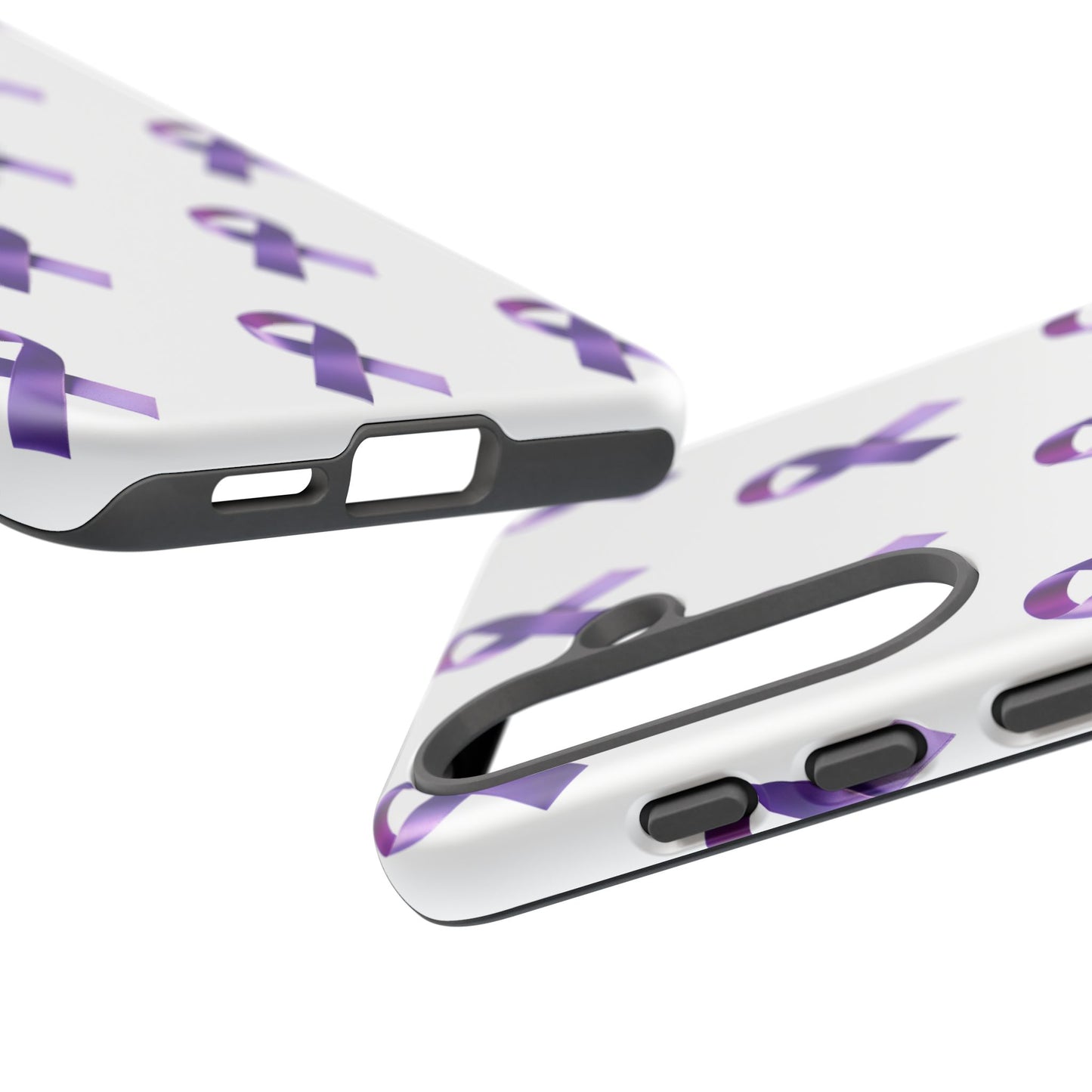 Purple Ribbon Phone Case, Tough Cases for Cancer Awareness, Gift for Loved Ones, Supportive Phone Cover, Awareness Merchandise