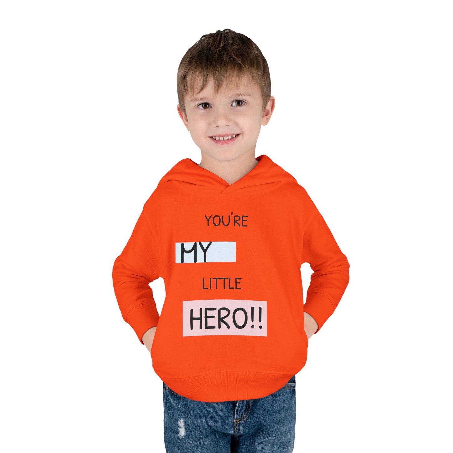 Toddler Hero Hoodie, Cute Kids Pullover, Fleece Hoodie for Boys and Girls, Kids Gift for Birthdays, Toddler Fashion