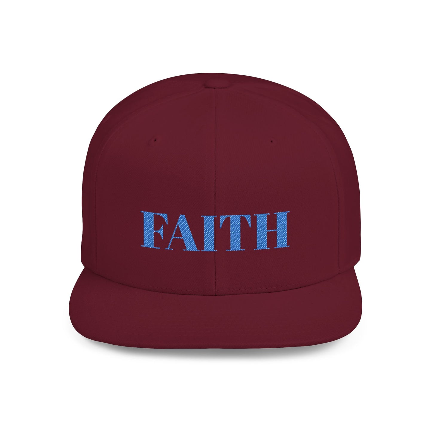 Faith Flat Bill Snapback Hat - Stylish Faith Cap, Streetwear Hat, Gift for Him/Her, Trendy Faith Merchandise, Casual Wear Accessory