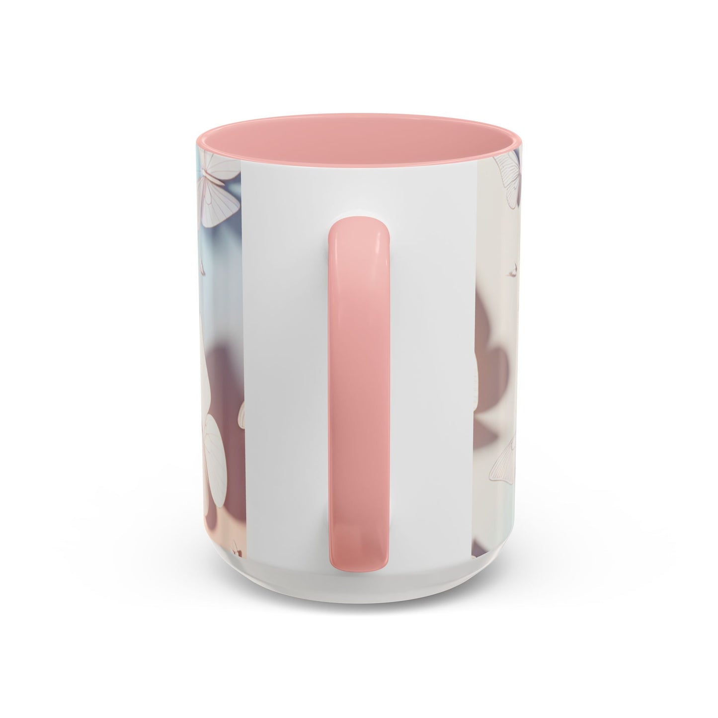 Elegant Butterfly Accent Coffee Mug, Floral Gift, Home Decor, Butterfly Design, Perfect for Birthdays, Nature Lovers