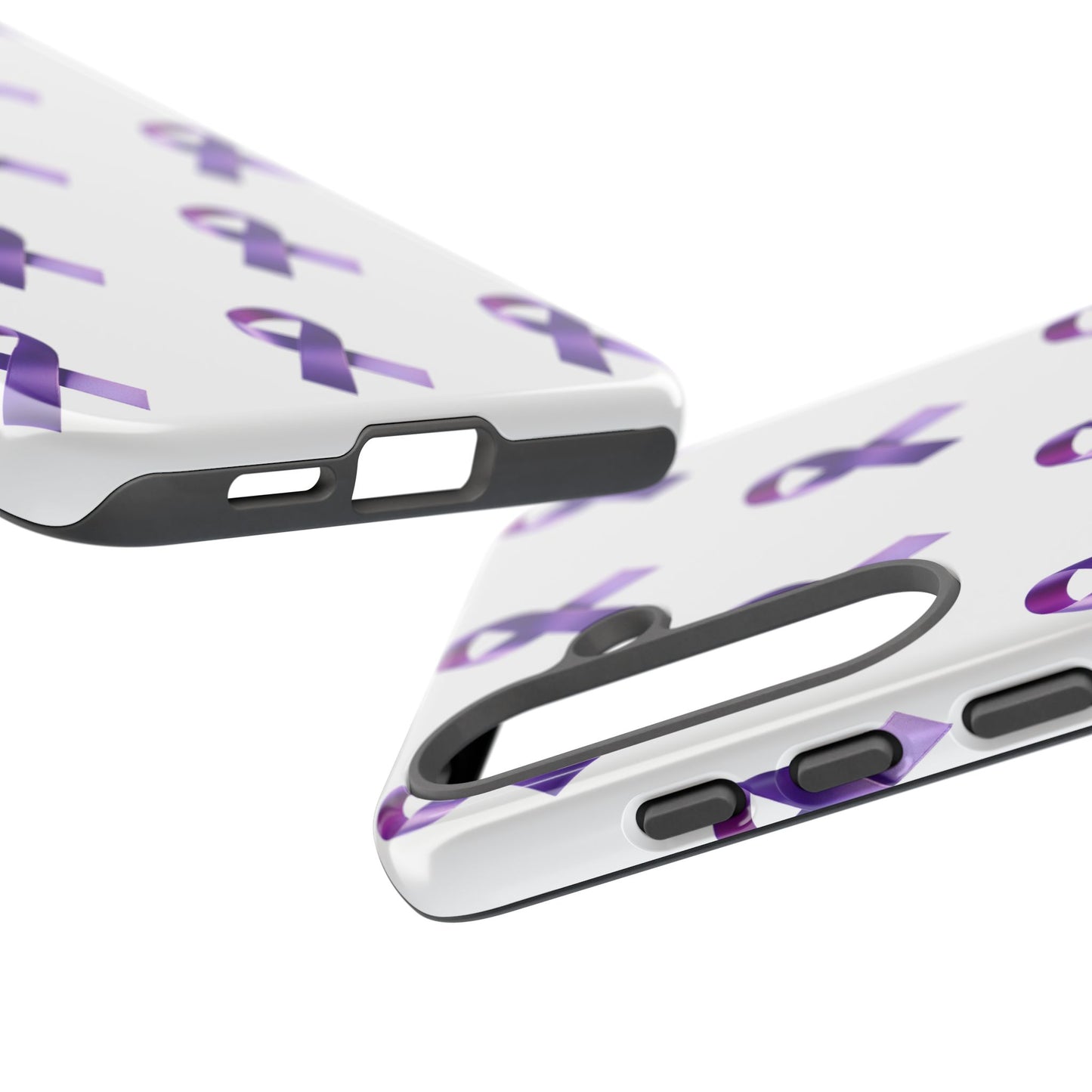 Purple Ribbon Phone Case, Tough Cases for Cancer Awareness, Gift for Loved Ones, Supportive Phone Cover, Awareness Merchandise