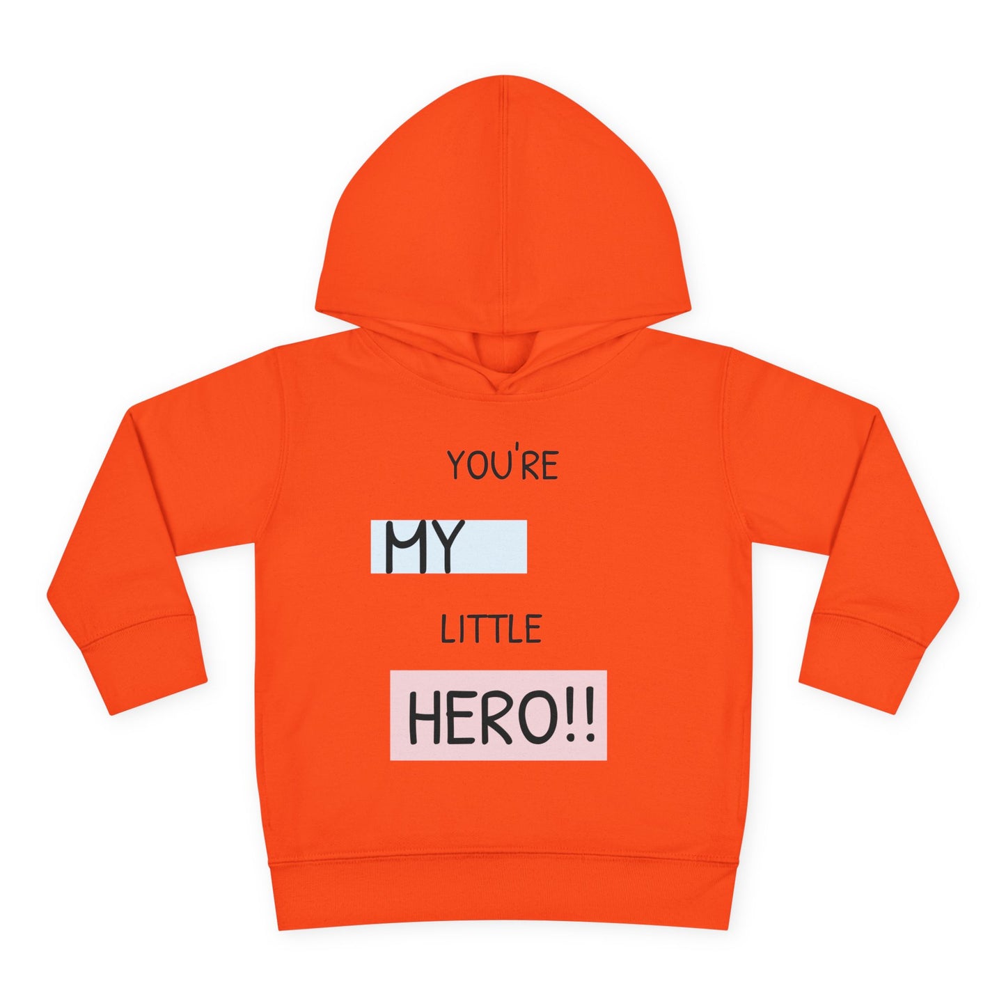 Toddler Hero Hoodie, Cute Kids Pullover, Fleece Hoodie for Boys and Girls, Kids Gift for Birthdays, Toddler Fashion