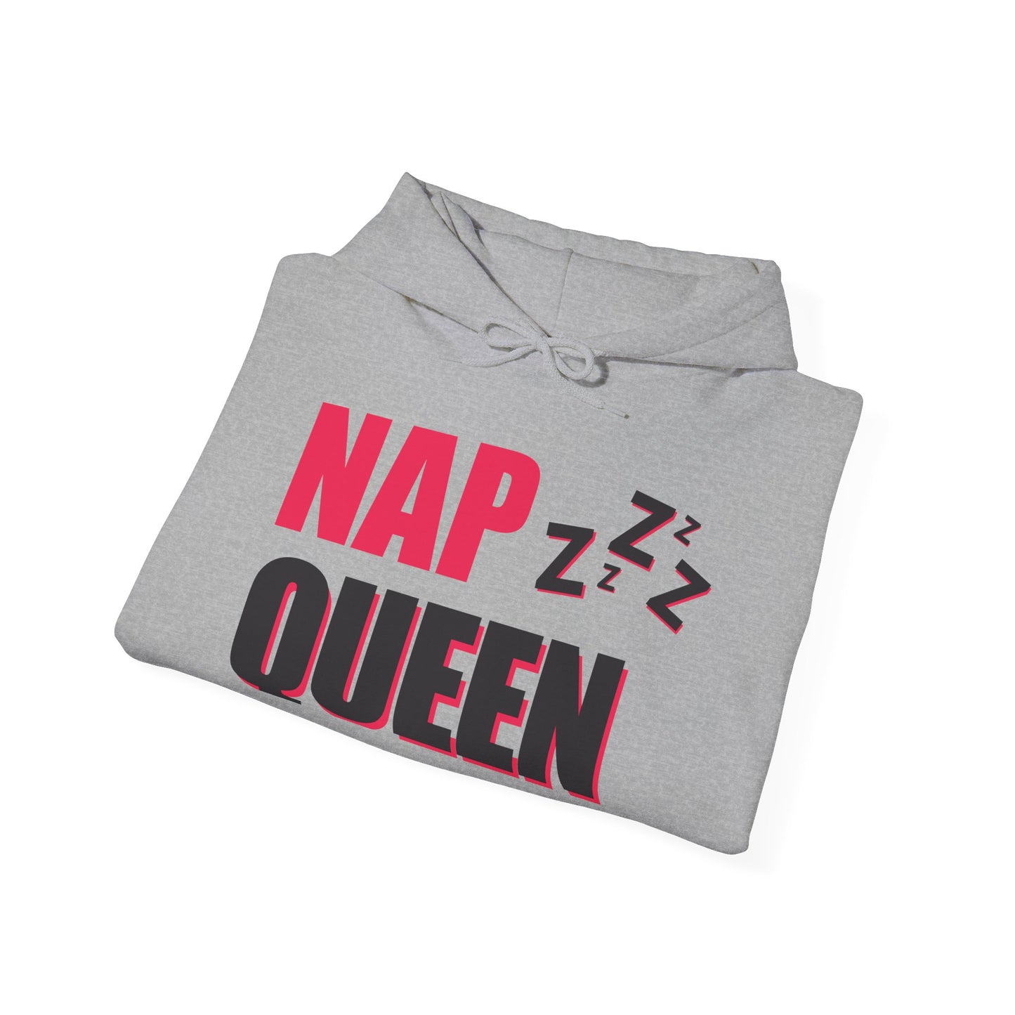 Nap Queen Hoodie, Comfy Sweatshirt for Nappers, Cozy Lounge Wear, Perfect Gift for Sleep Lovers, Fun Pajama Top