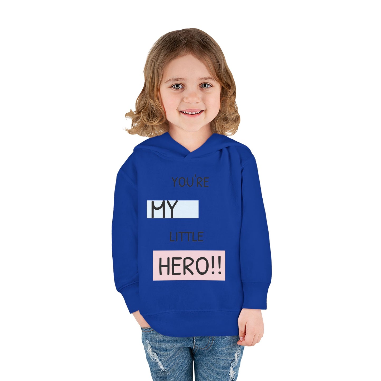 Toddler Hero Hoodie, Cute Kids Pullover, Fleece Hoodie for Boys and Girls, Kids Gift for Birthdays, Toddler Fashion