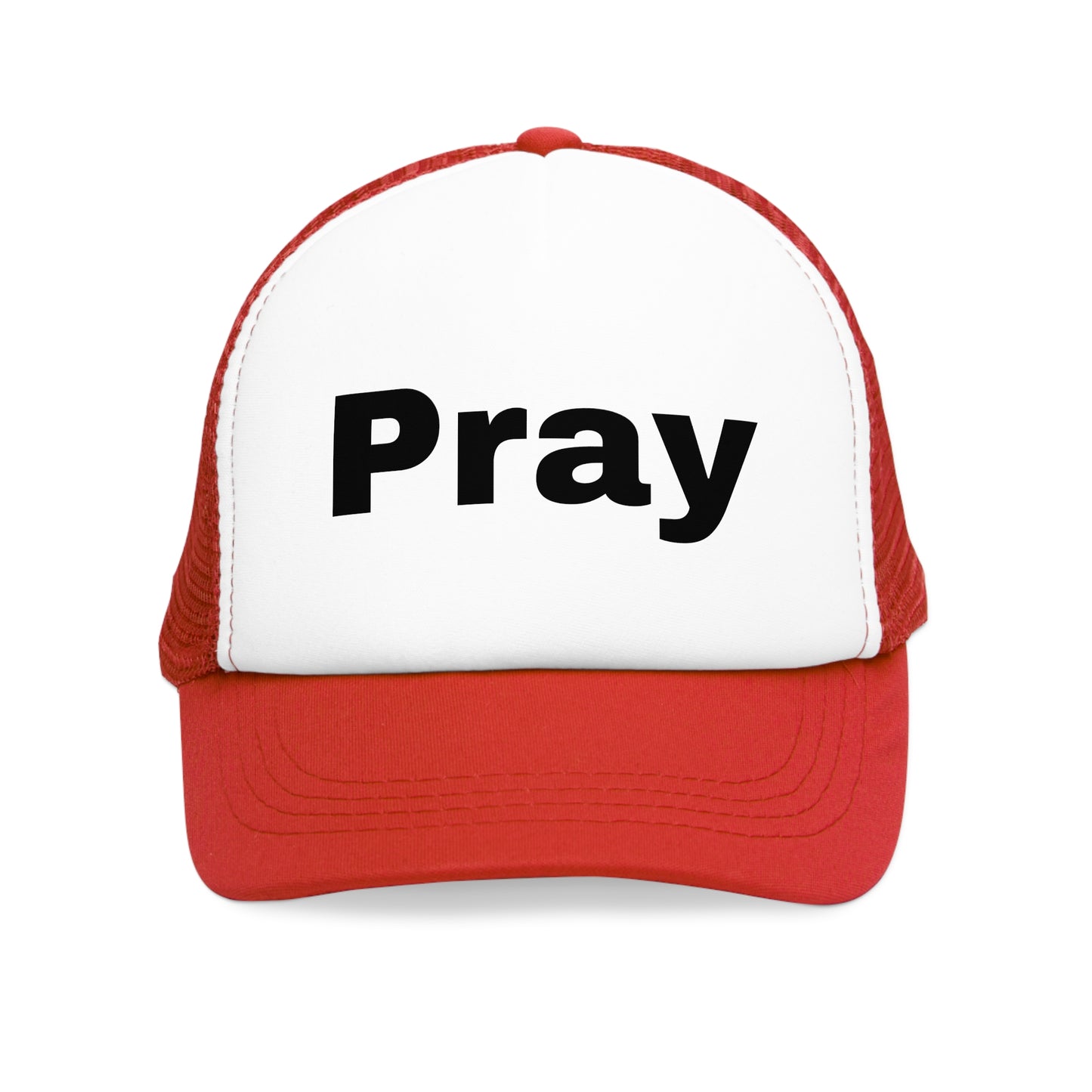 Inspirational Mesh Cap for Daily Motivation | Pray Trucker Hat, Faith-Based Gift, Outdoor Style, Casual Wear, Religious Apparel