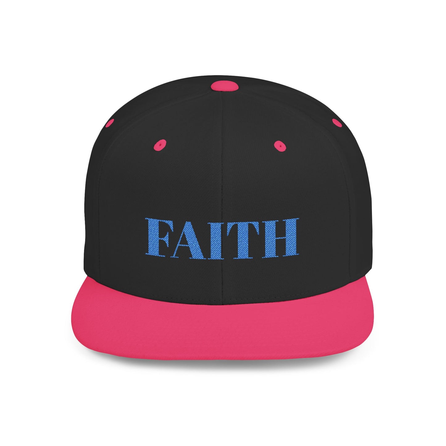 Faith Flat Bill Snapback Hat - Stylish Faith Cap, Streetwear Hat, Gift for Him/Her, Trendy Faith Merchandise, Casual Wear Accessory