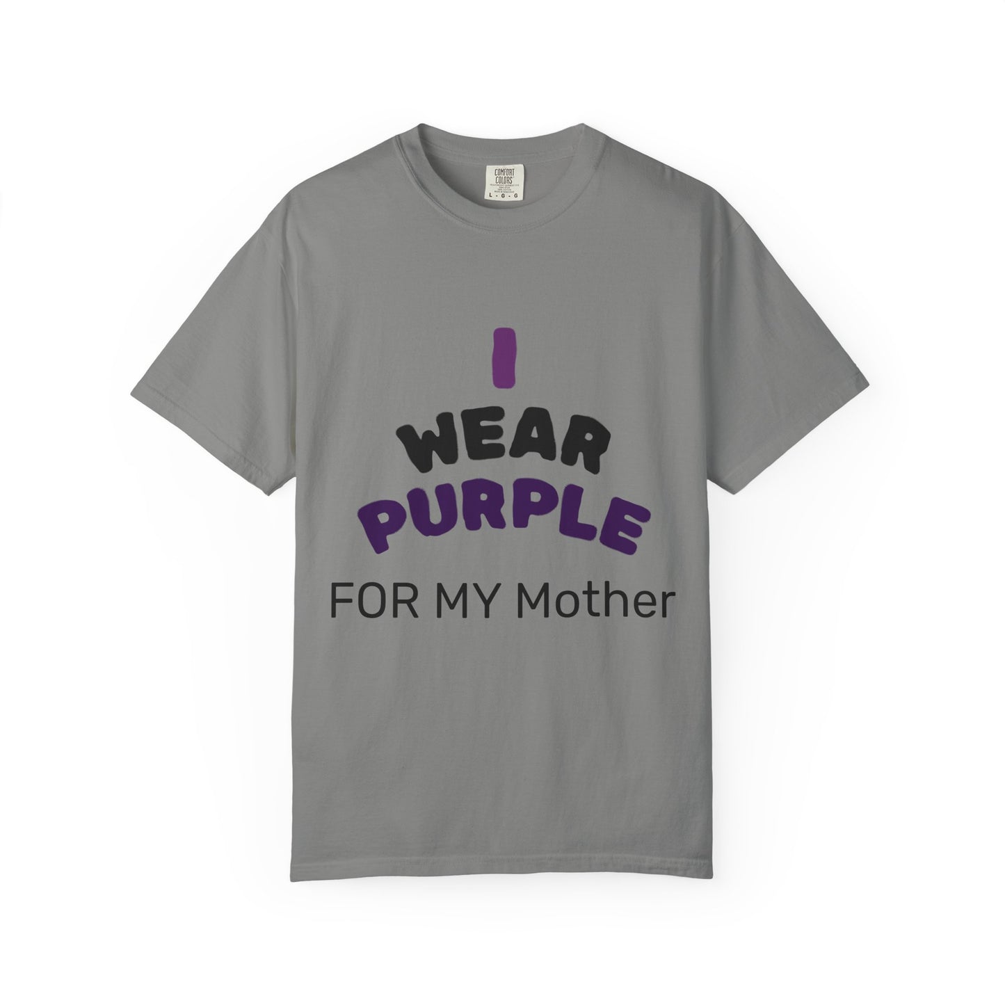 For Mom Purple T-Shirt for Awareness, Gift for Mom, Family Reunion, Cancer Support Apparel, Comfortable Casual Wear