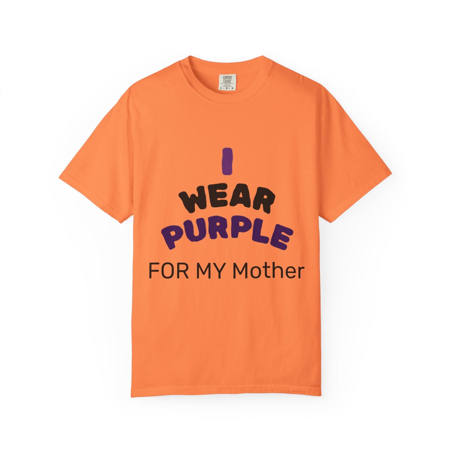 For Mom Purple T-Shirt for Awareness, Gift for Mom, Family Reunion, Cancer Support Apparel, Comfortable Casual Wear