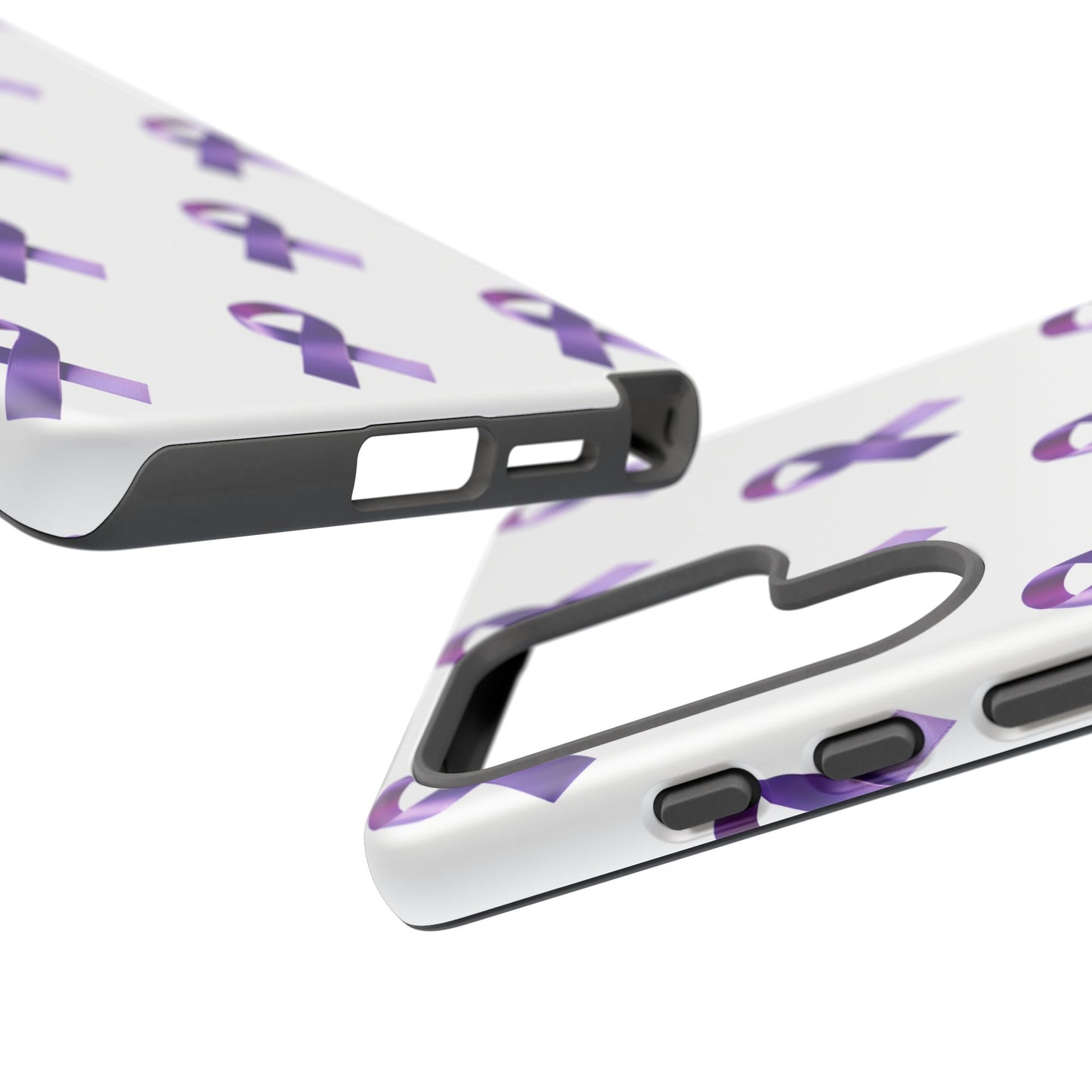 Purple Ribbon Phone Case, Tough Cases for Cancer Awareness, Gift for Loved Ones, Supportive Phone Cover, Awareness Merchandise