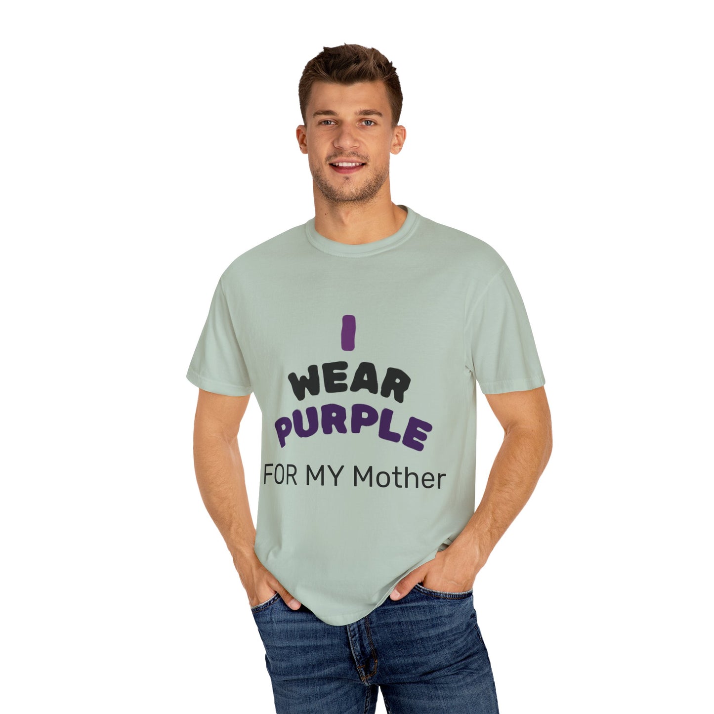 For Mom Purple T-Shirt for Awareness, Gift for Mom, Family Reunion, Cancer Support Apparel, Comfortable Casual Wear