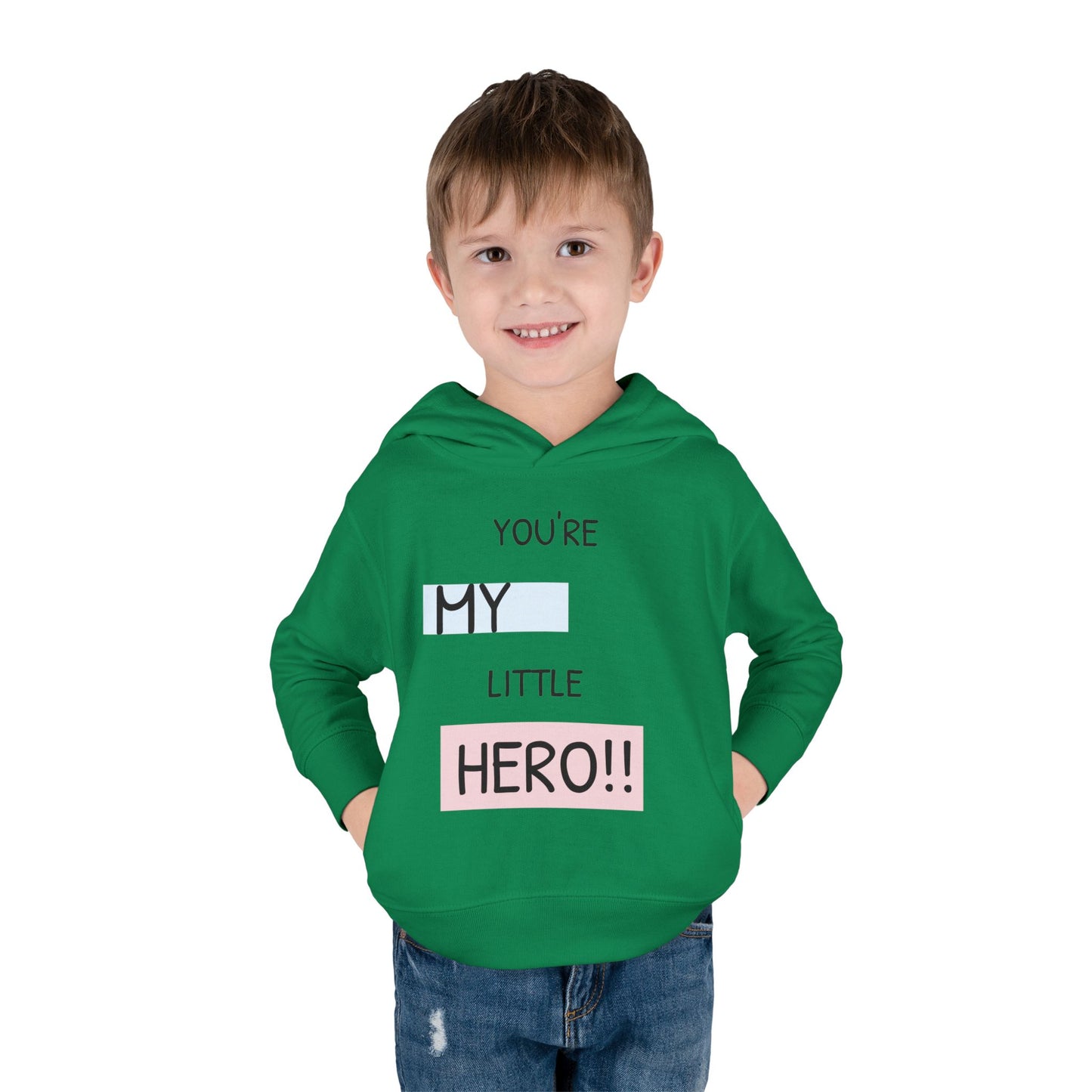 Toddler Hero Hoodie, Cute Kids Pullover, Fleece Hoodie for Boys and Girls, Kids Gift for Birthdays, Toddler Fashion