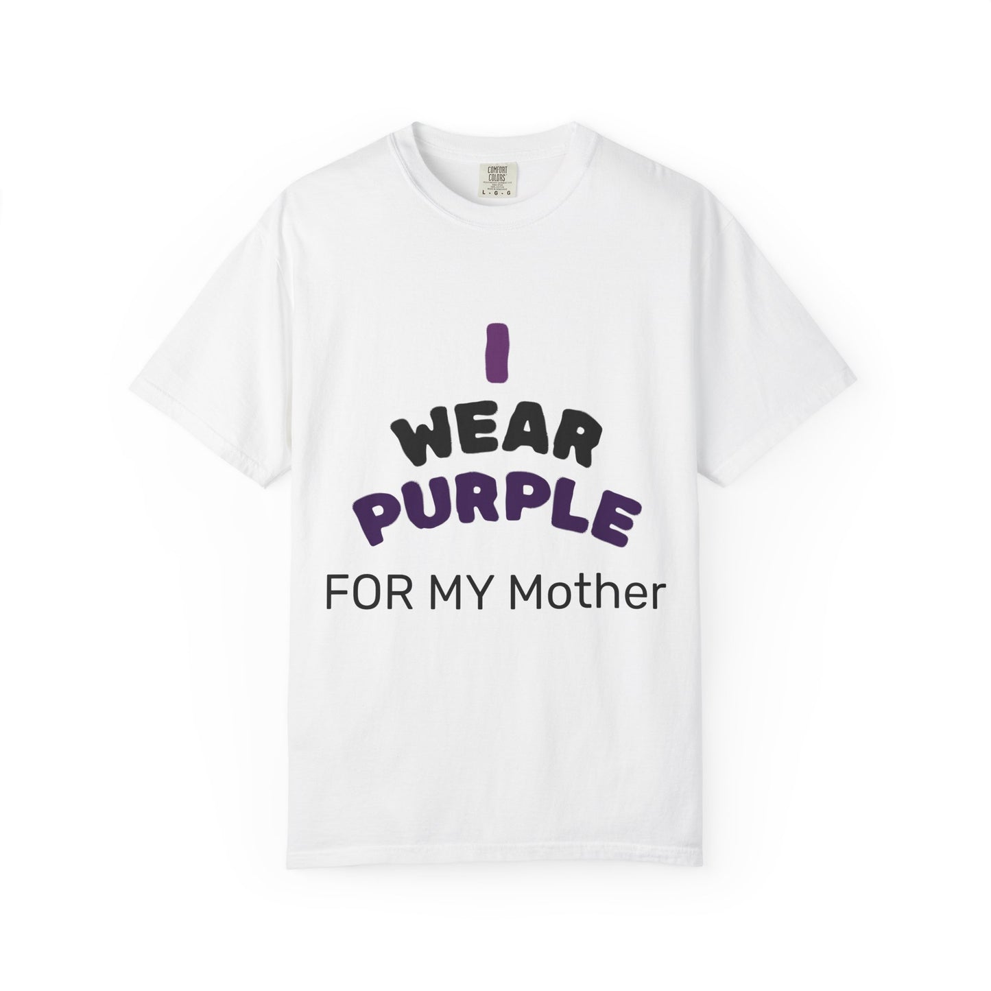 For Mom Purple T-Shirt for Awareness, Gift for Mom, Family Reunion, Cancer Support Apparel, Comfortable Casual Wear