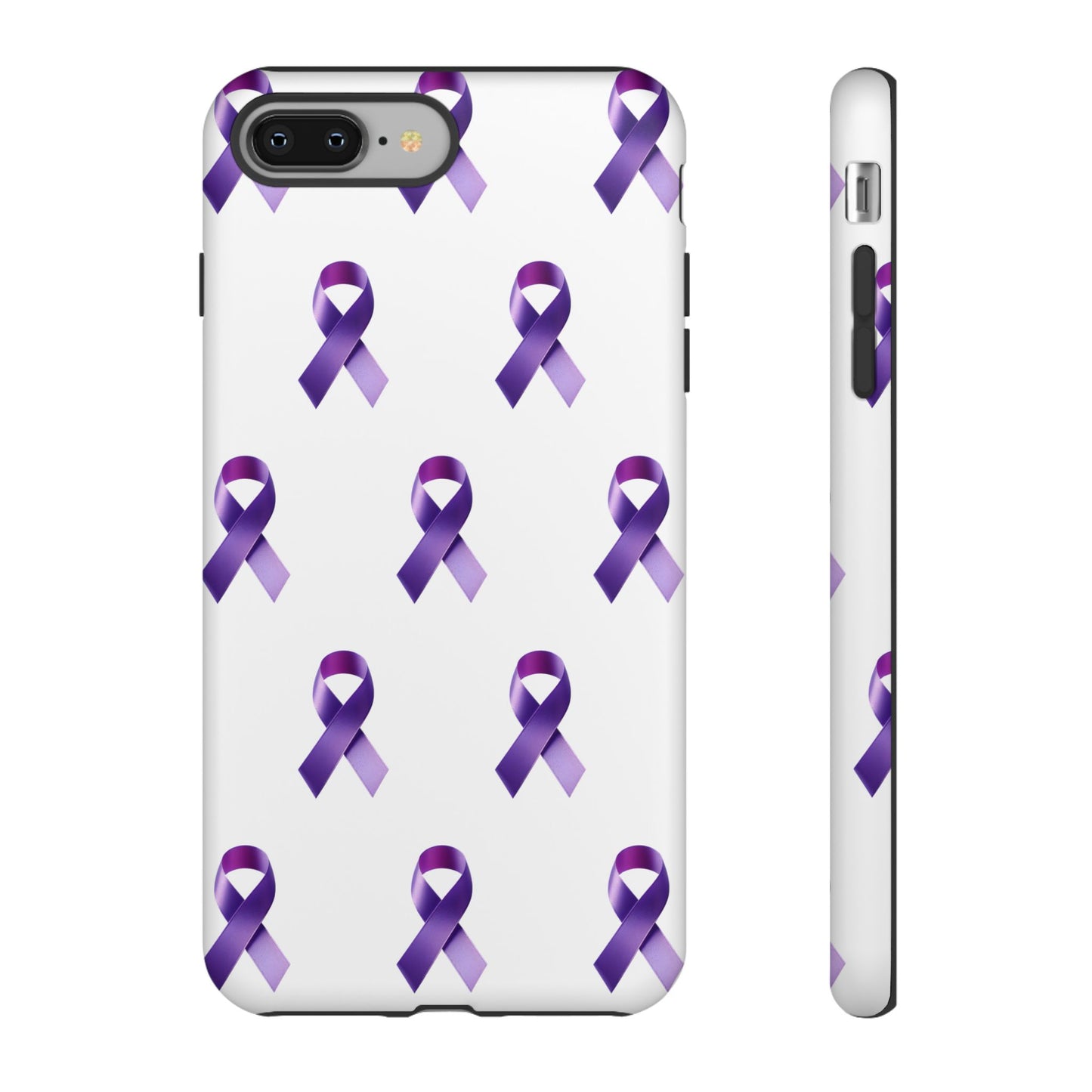 Purple Ribbon Phone Case, Tough Cases for Cancer Awareness, Gift for Loved Ones, Supportive Phone Cover, Awareness Merchandise