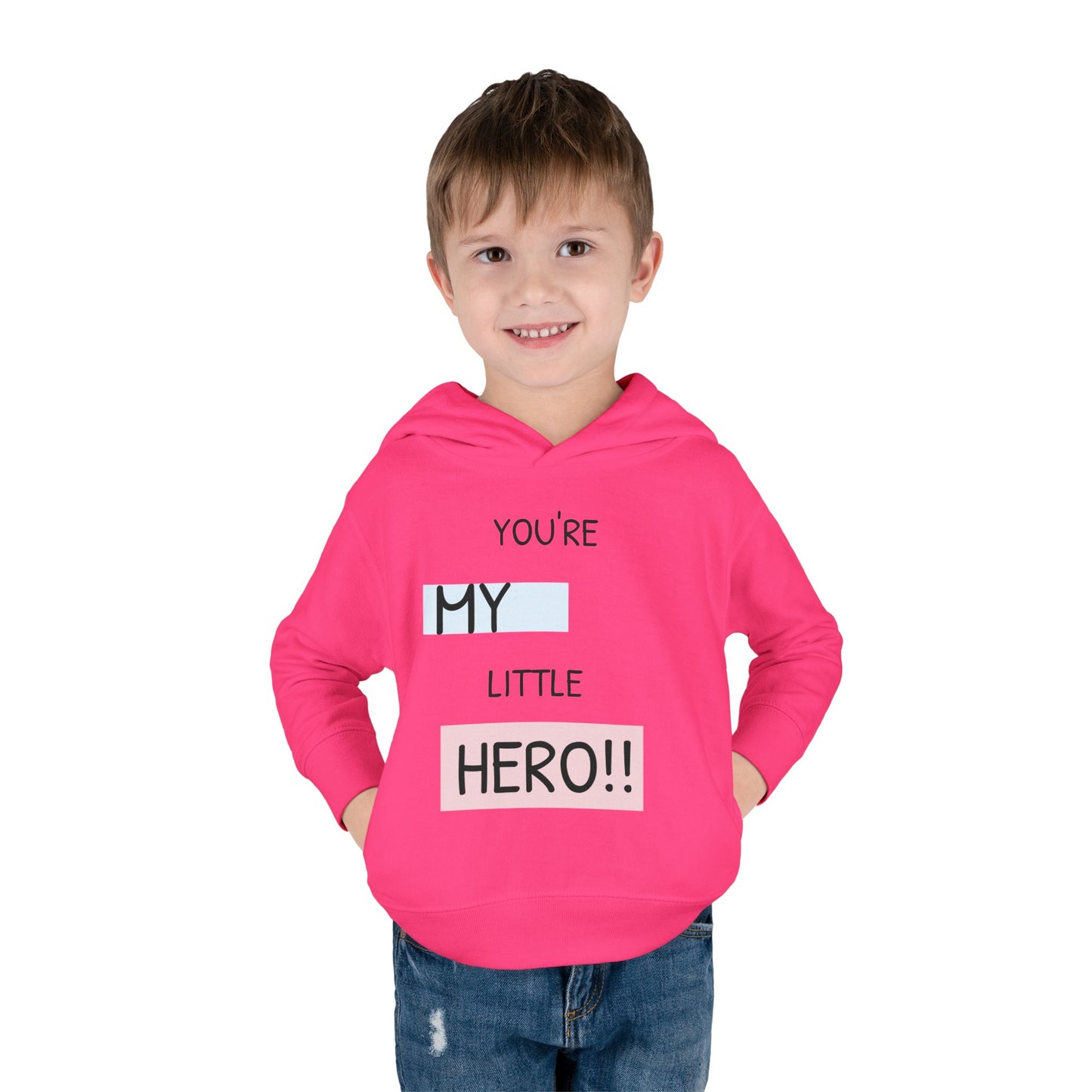 Toddler Hero Hoodie, Cute Kids Pullover, Fleece Hoodie for Boys and Girls, Kids Gift for Birthdays, Toddler Fashion