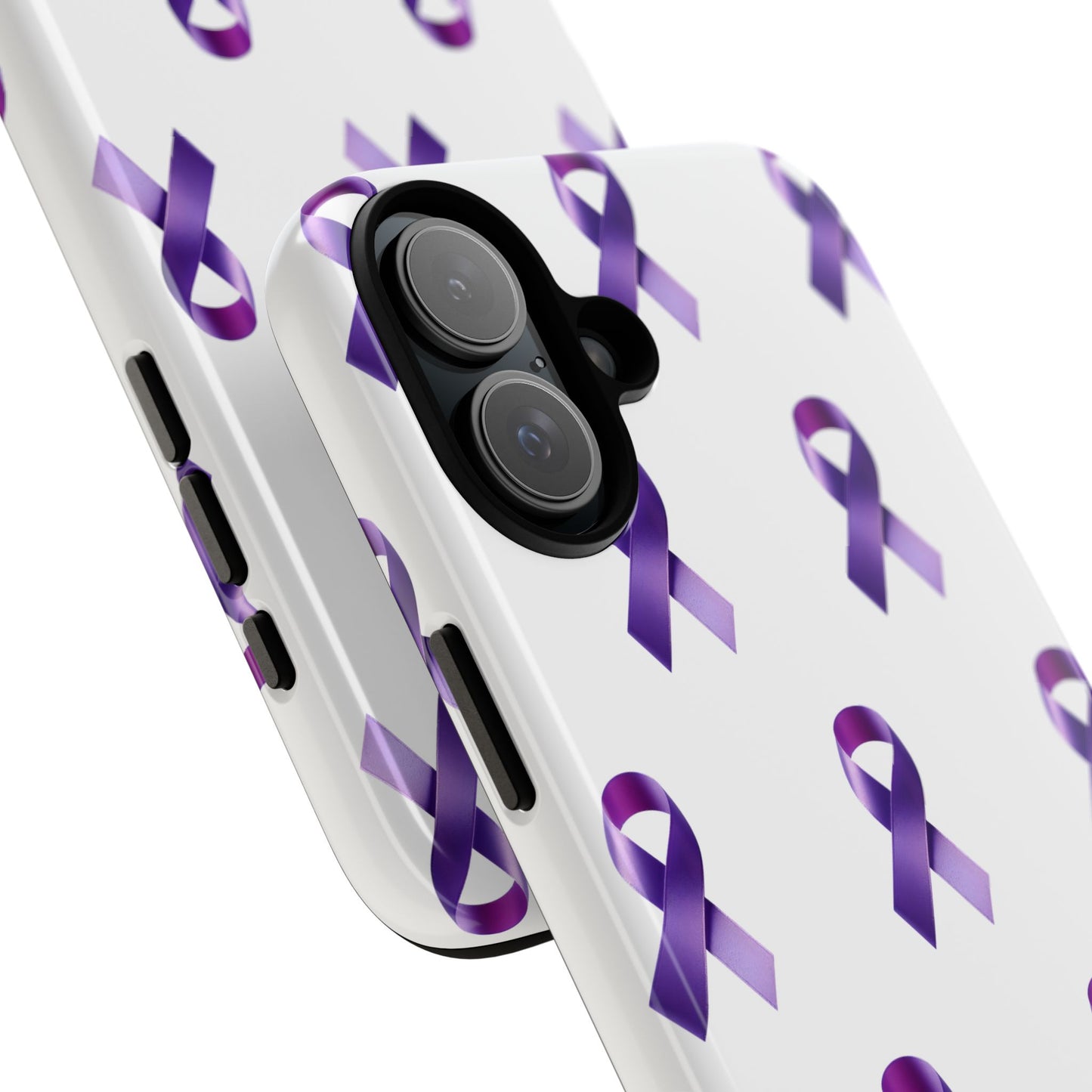 Purple Ribbon Phone Case, Tough Cases for Cancer Awareness, Gift for Loved Ones, Supportive Phone Cover, Awareness Merchandise