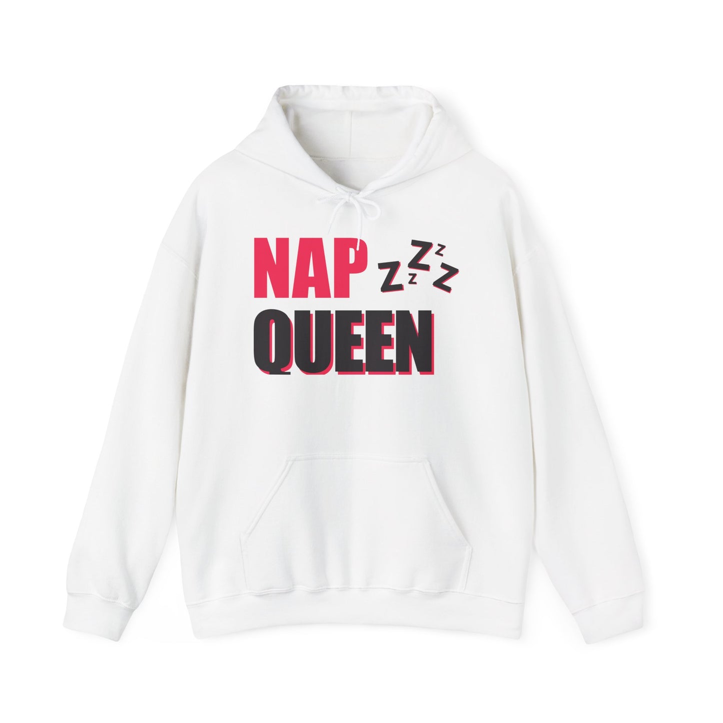 Nap Queen Hoodie, Comfy Sweatshirt for Nappers, Cozy Lounge Wear, Perfect Gift for Sleep Lovers, Fun Pajama Top