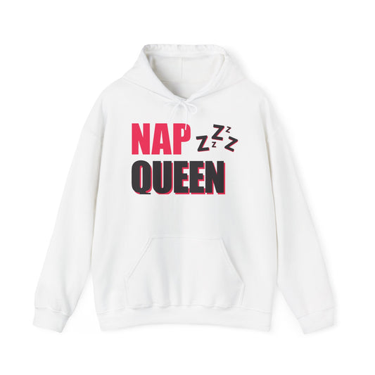 Nap Queen Hoodie, Comfy Sweatshirt for Nappers, Cozy Lounge Wear, Perfect Gift for Sleep Lovers, Fun Pajama Top