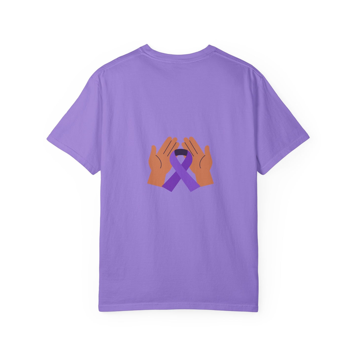 For Mom Purple T-Shirt for Awareness, Gift for Mom, Family Reunion, Cancer Support Apparel, Comfortable Casual Wear
