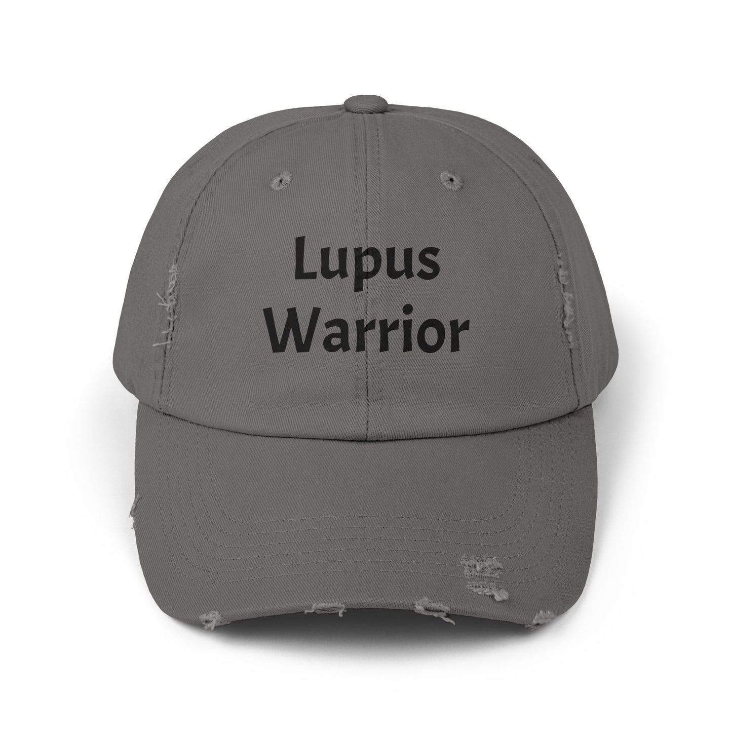 Unisex Distressed Cap for Lupus Warriors, Inspirational Hat for Awareness Events, Gift for Patients, Support Cap, Casual Accessory