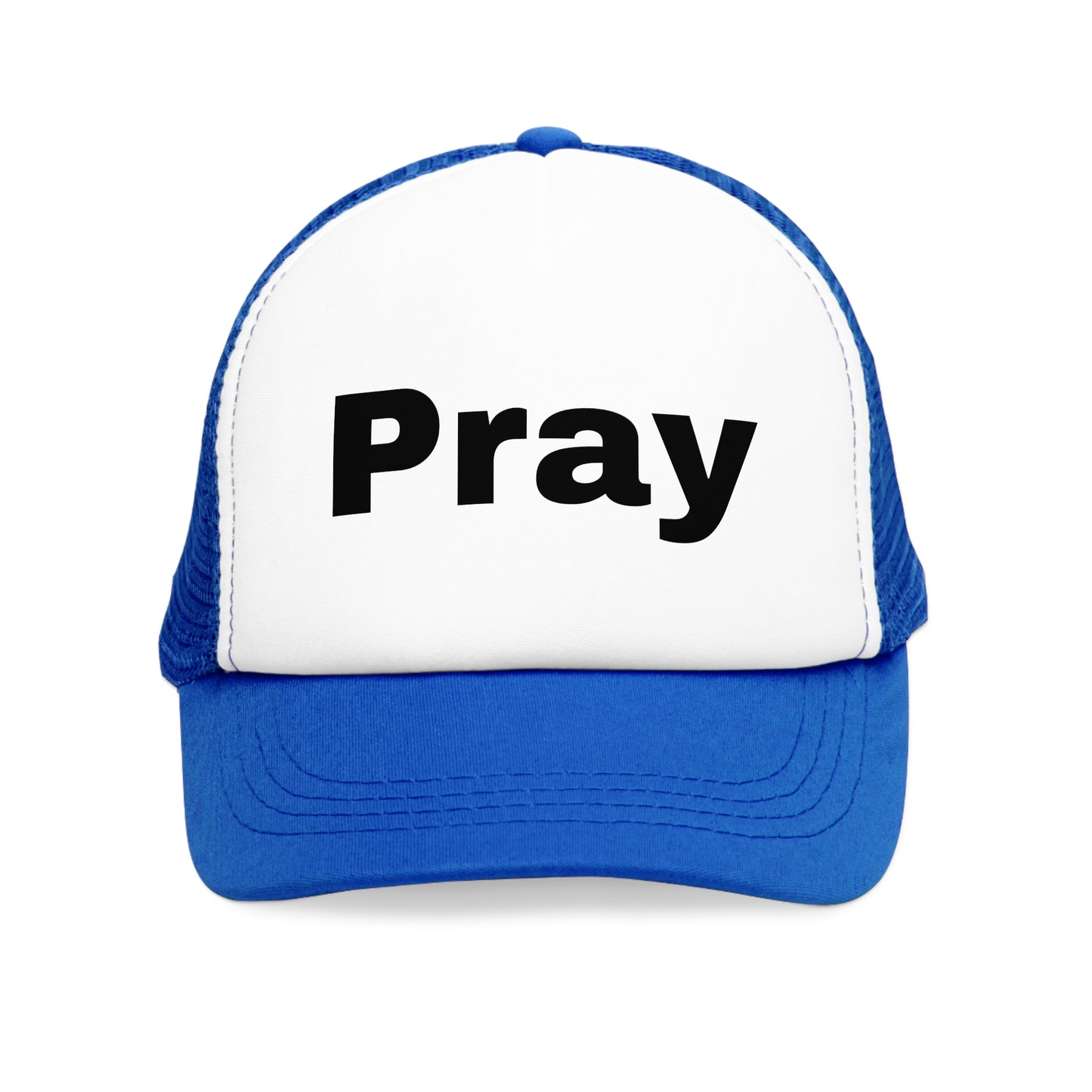 Inspirational Mesh Cap for Daily Motivation | Pray Trucker Hat, Faith-Based Gift, Outdoor Style, Casual Wear, Religious Apparel