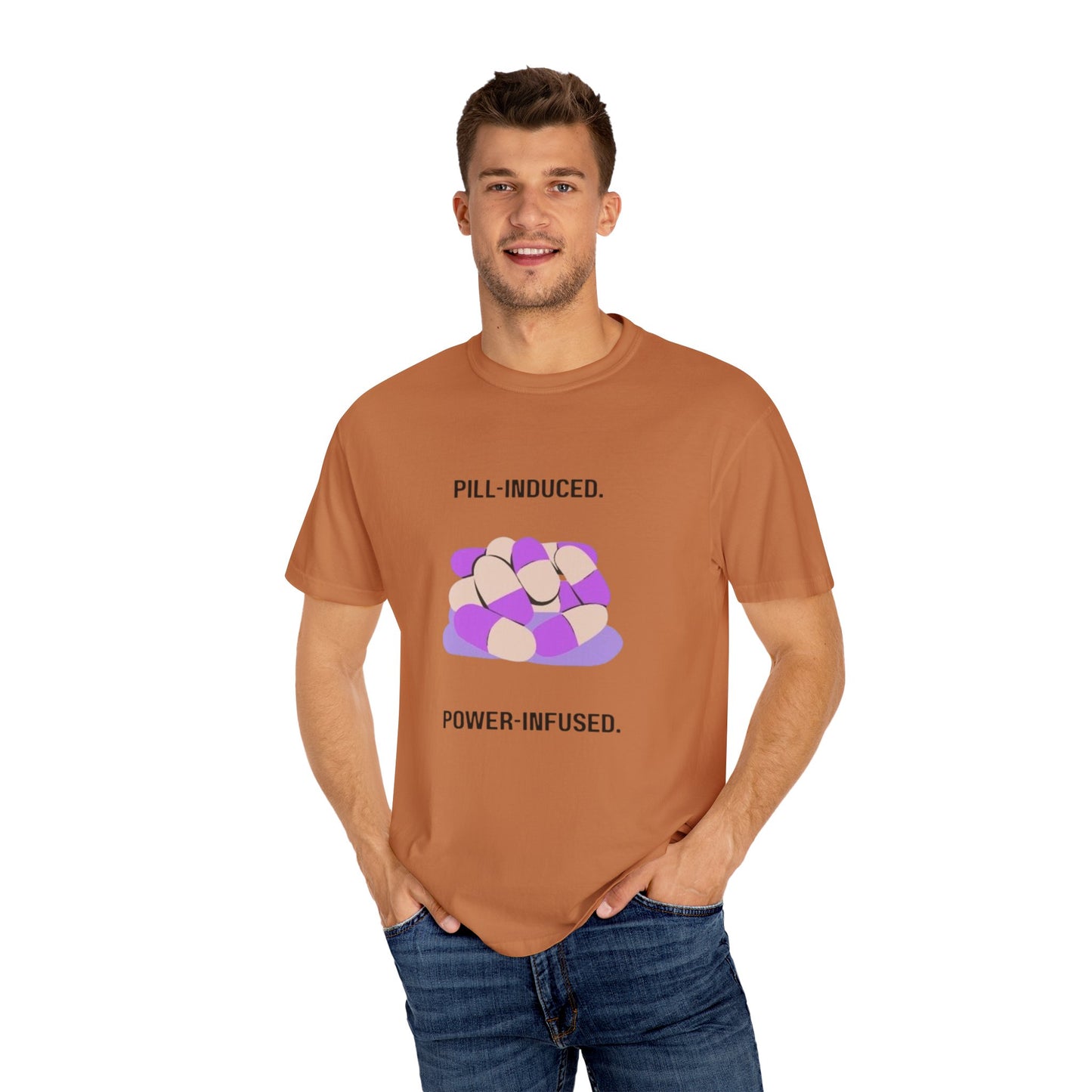 Lupus Awareness, Pill Induced, Unisex Garment-Dyed T-shirt