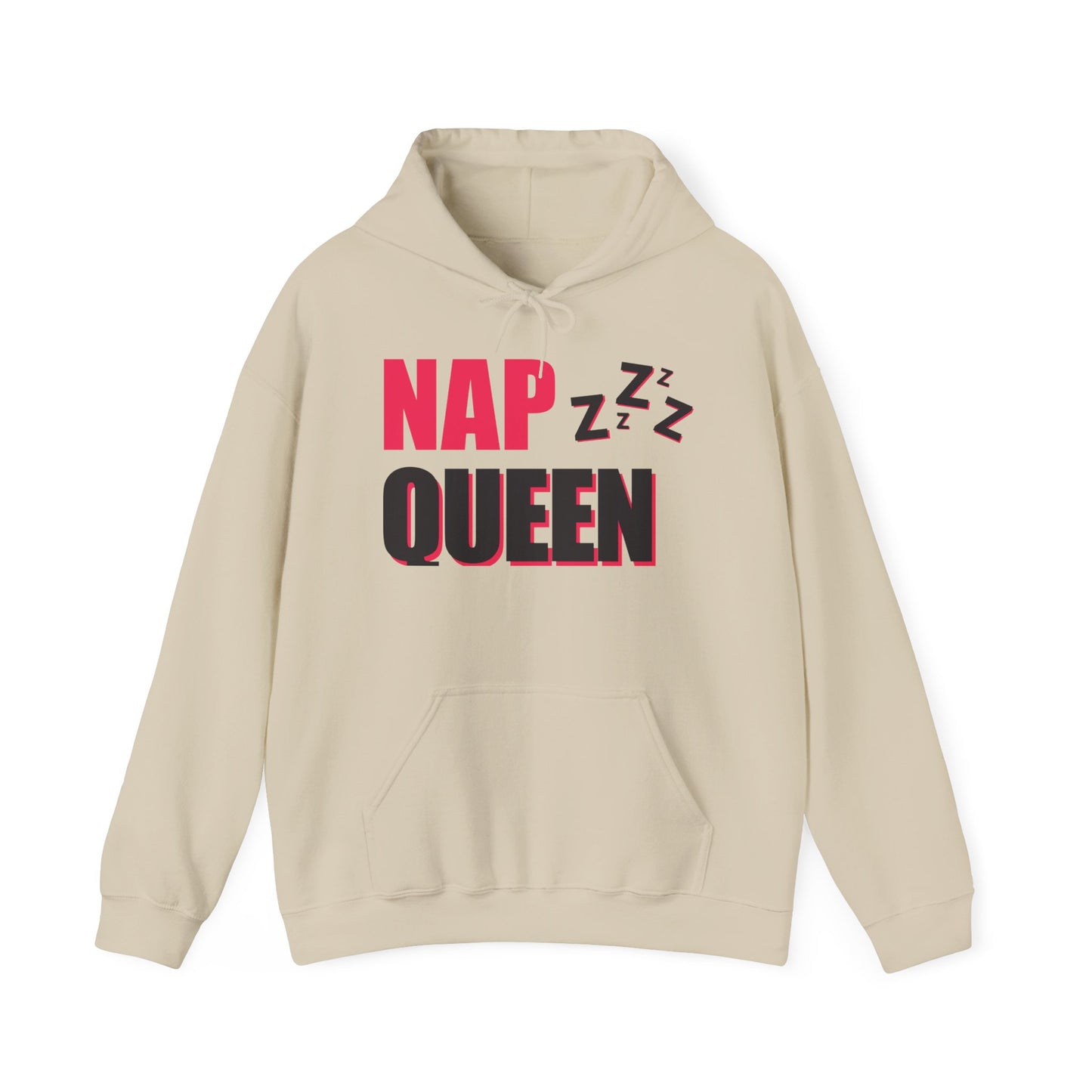 Nap Queen Hoodie, Comfy Sweatshirt for Nappers, Cozy Lounge Wear, Perfect Gift for Sleep Lovers, Fun Pajama Top