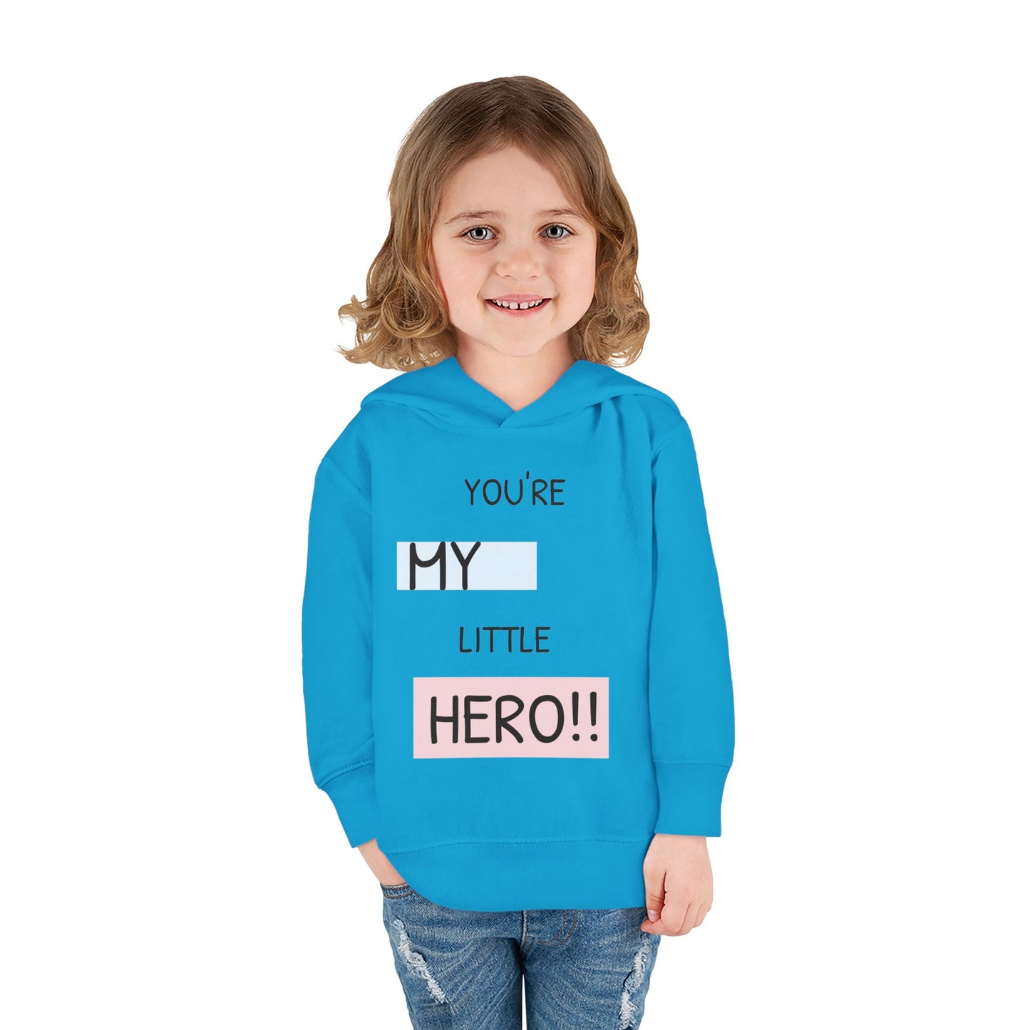 Toddler Hero Hoodie, Cute Kids Pullover, Fleece Hoodie for Boys and Girls, Kids Gift for Birthdays, Toddler Fashion